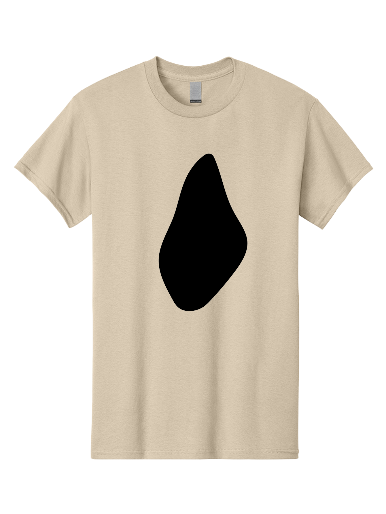 Black-Abstract-Shape Men'S Graphic Tee, 100% Cotton, Comfortable Casual Summer Wear, Machine Washable, Black Silhouette, Smooth Shape, Abstract Design, Minimalist Art, Simple Form, Elegant Silhouette, Modern Graphic -  Aaa361 7
