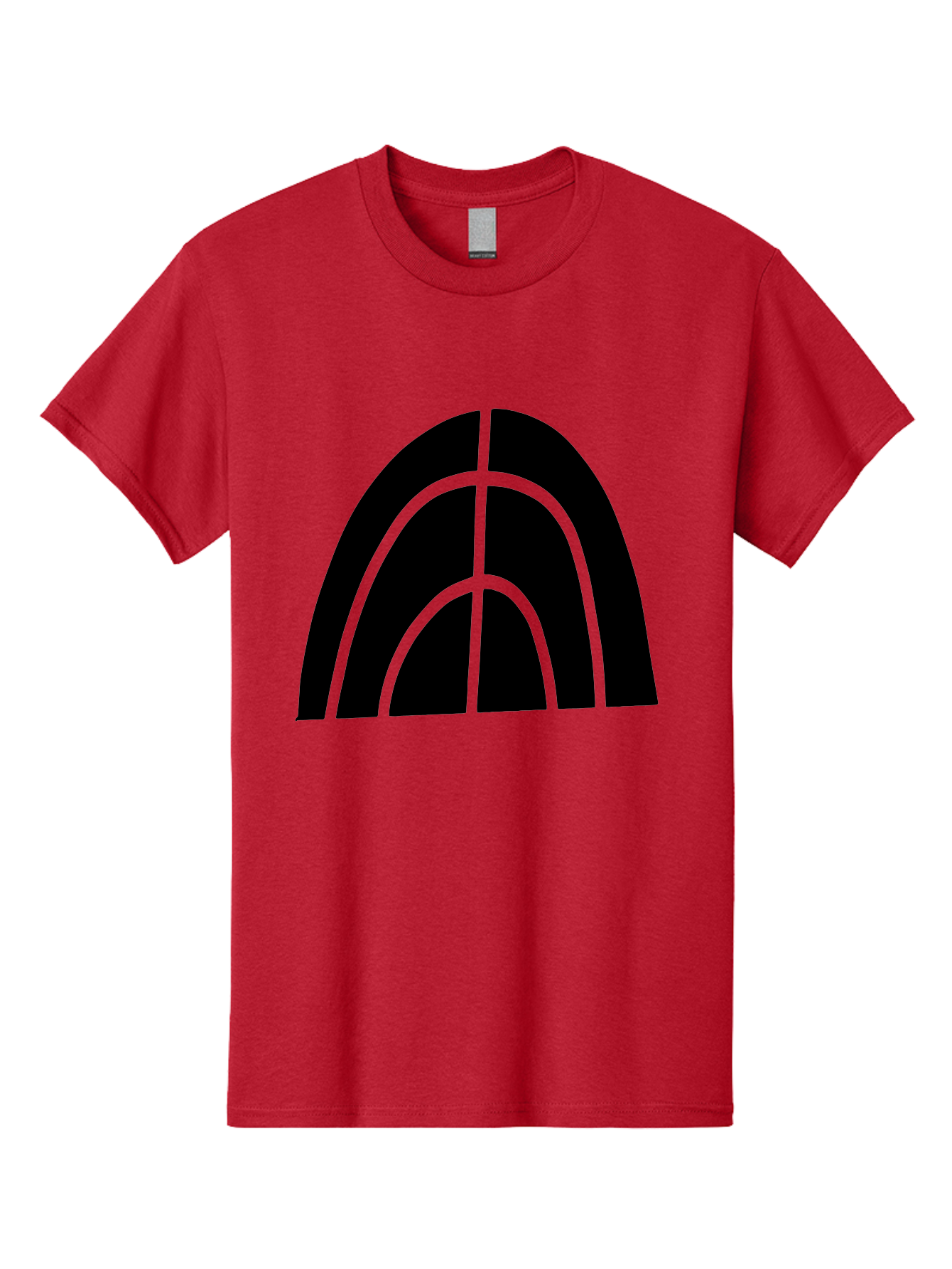 Black-Arch-Graphic Men'S Graphic Tee, 100% Cotton, Comfortable Casual Summer Wear, Machine Washable, Letter A, Simple Design, Typography, Bold Font, Black And Green, Modern Aesthetic, Graphic Element, Minimalist Style -  Aaa362 19