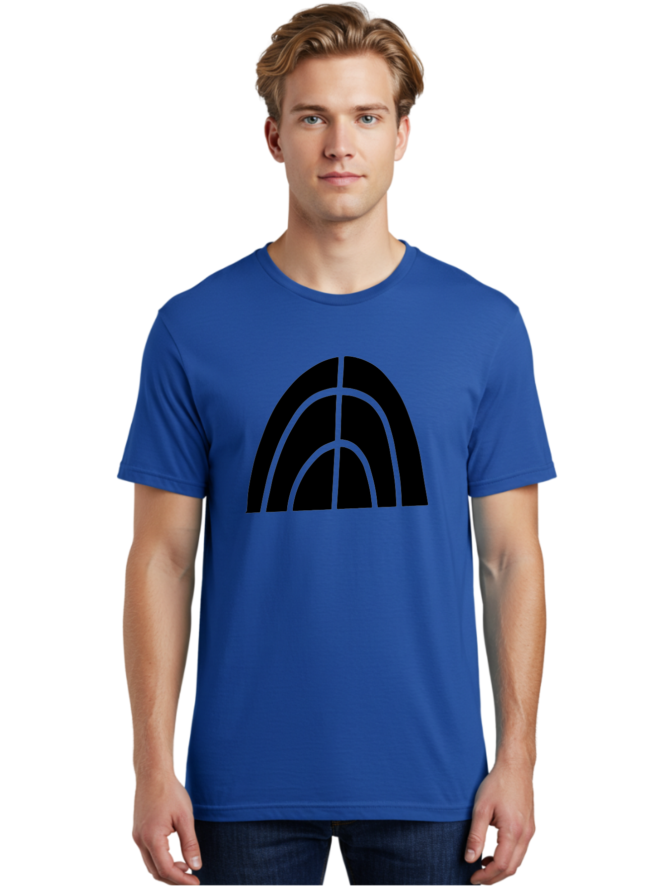 Black-Arch-Graphic Men'S Graphic Tee, 100% Cotton, Comfortable Casual Summer Wear, Machine Washable, Letter A, Simple Design, Typography, Bold Font, Black And Green, Modern Aesthetic, Graphic Element, Minimalist Style -  Aaa362 26