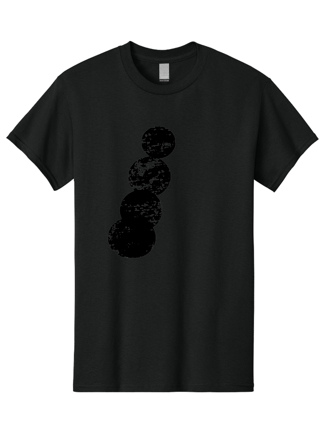Black-Circles Men'S Graphic Tee, 100% Cotton, Comfortable Casual Summer Wear, Machine Washable, Black Spheres, Distressed Texture, Diagonal Alignment, Abstract Design, Modern Art, Creative Pattern, Minimalist Style, Grunge Effect, -  Aaa370