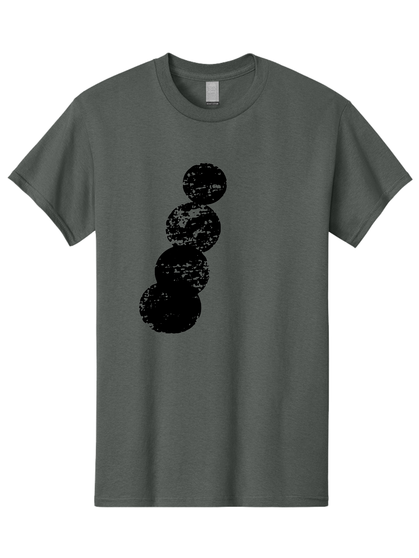 Black-Circles Men'S Graphic Tee, 100% Cotton, Comfortable Casual Summer Wear, Machine Washable, Black Spheres, Distressed Texture, Diagonal Alignment, Abstract Design, Modern Art, Creative Pattern, Minimalist Style, Grunge Effect, -  Aaa370 11