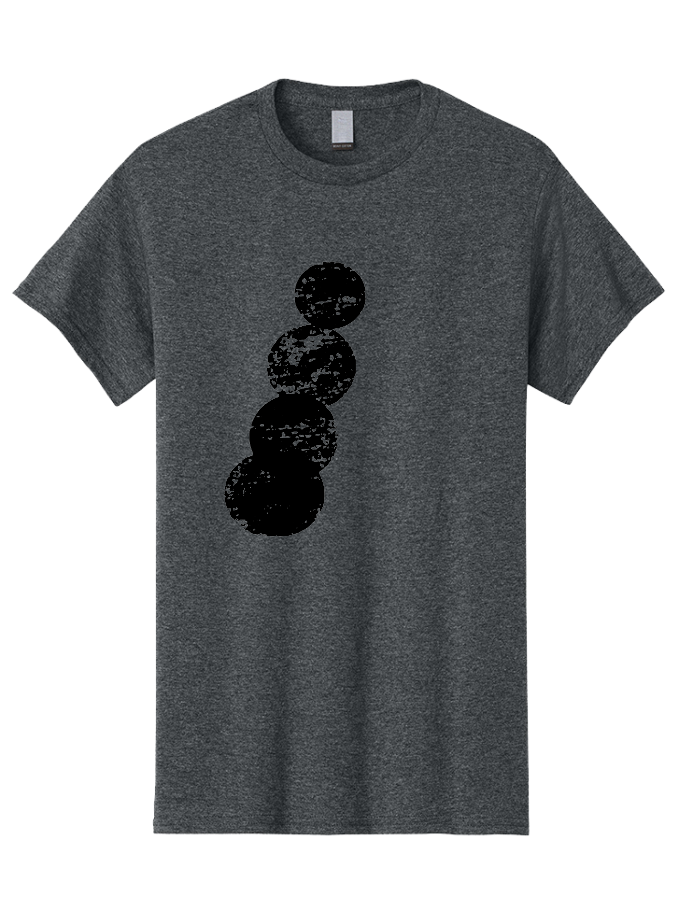 Black-Circles Men'S Graphic Tee, 100% Cotton, Comfortable Casual Summer Wear, Machine Washable, Black Spheres, Distressed Texture, Diagonal Alignment, Abstract Design, Modern Art, Creative Pattern, Minimalist Style, Grunge Effect, -  Aaa370 29