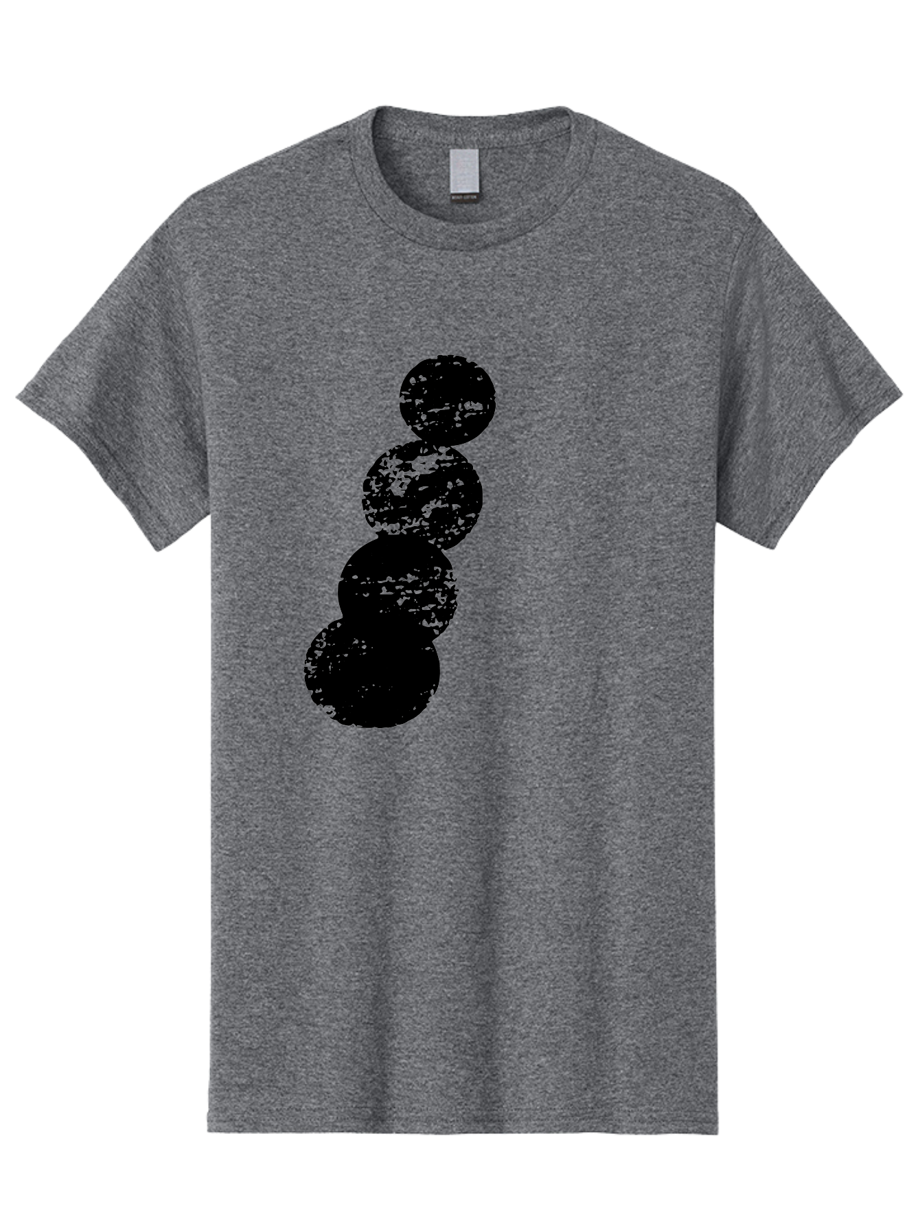 Black-Circles Men'S Graphic Tee, 100% Cotton, Comfortable Casual Summer Wear, Machine Washable, Black Spheres, Distressed Texture, Diagonal Alignment, Abstract Design, Modern Art, Creative Pattern, Minimalist Style, Grunge Effect, -  Aaa370 19