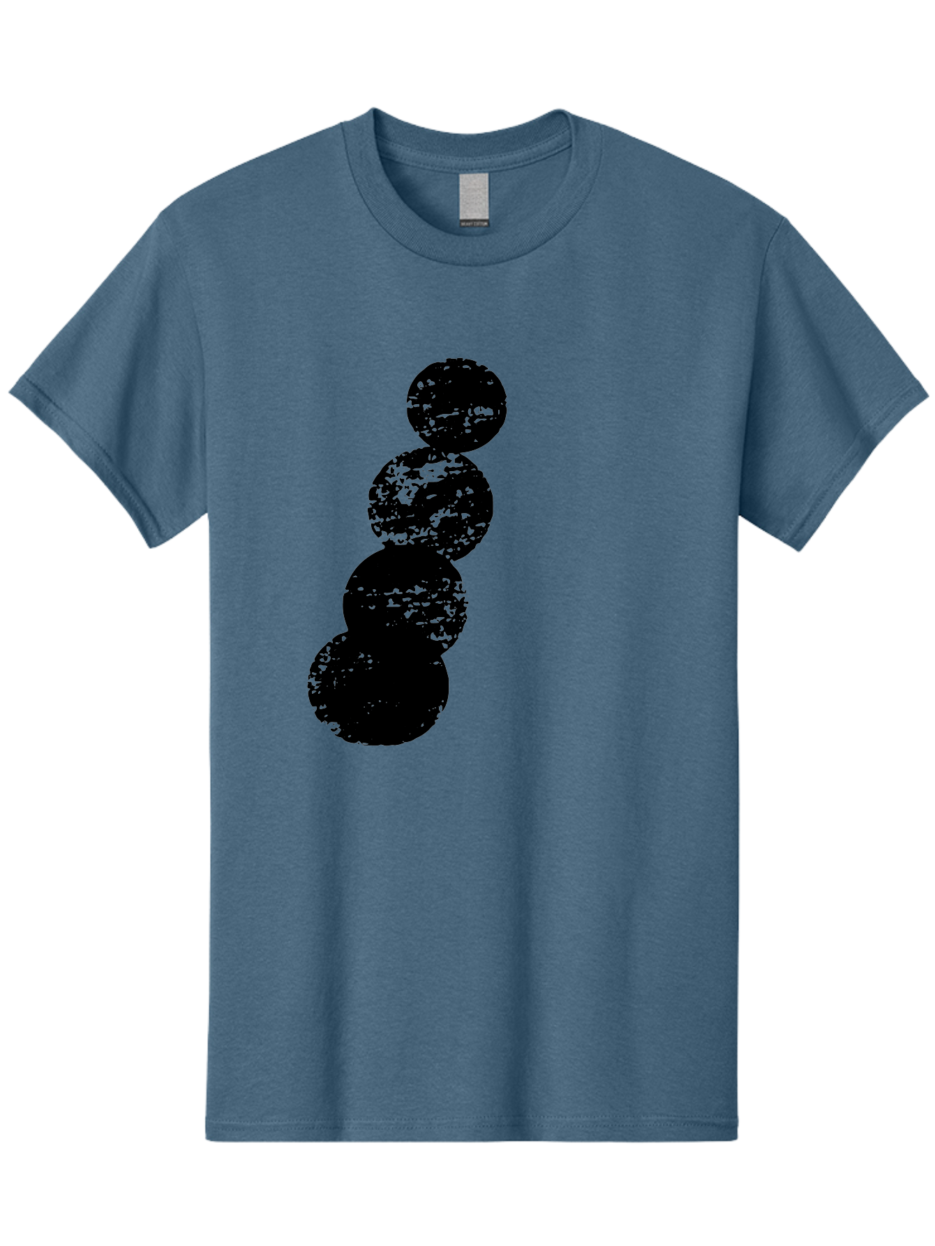 Black-Circles Men'S Graphic Tee, 100% Cotton, Comfortable Casual Summer Wear, Machine Washable, Black Spheres, Distressed Texture, Diagonal Alignment, Abstract Design, Modern Art, Creative Pattern, Minimalist Style, Grunge Effect, -  Aaa370 9