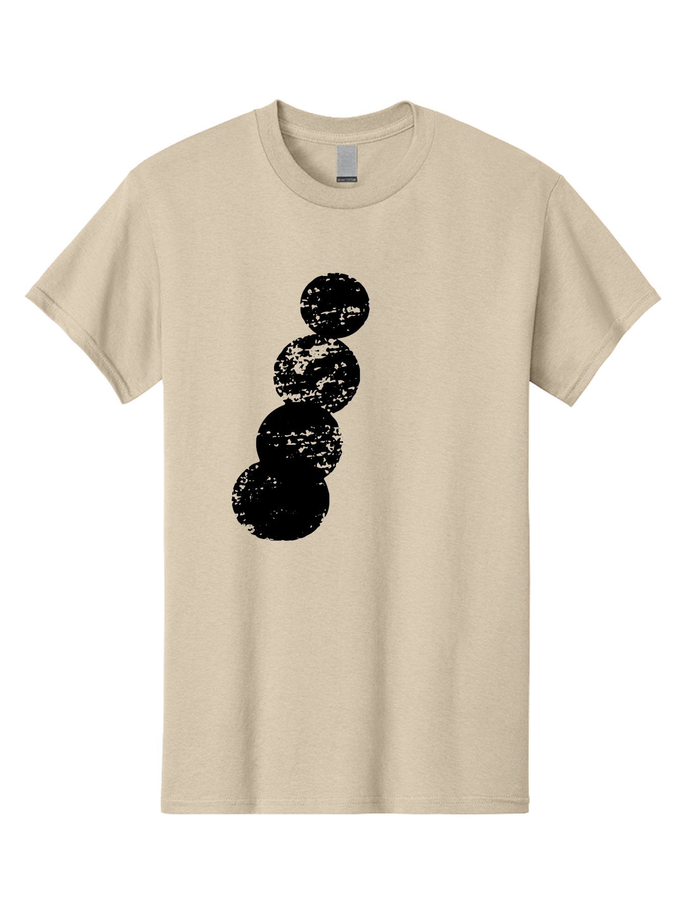 Black-Circles Men'S Graphic Tee, 100% Cotton, Comfortable Casual Summer Wear, Machine Washable, Black Spheres, Distressed Texture, Diagonal Alignment, Abstract Design, Modern Art, Creative Pattern, Minimalist Style, Grunge Effect, -  Aaa370 7