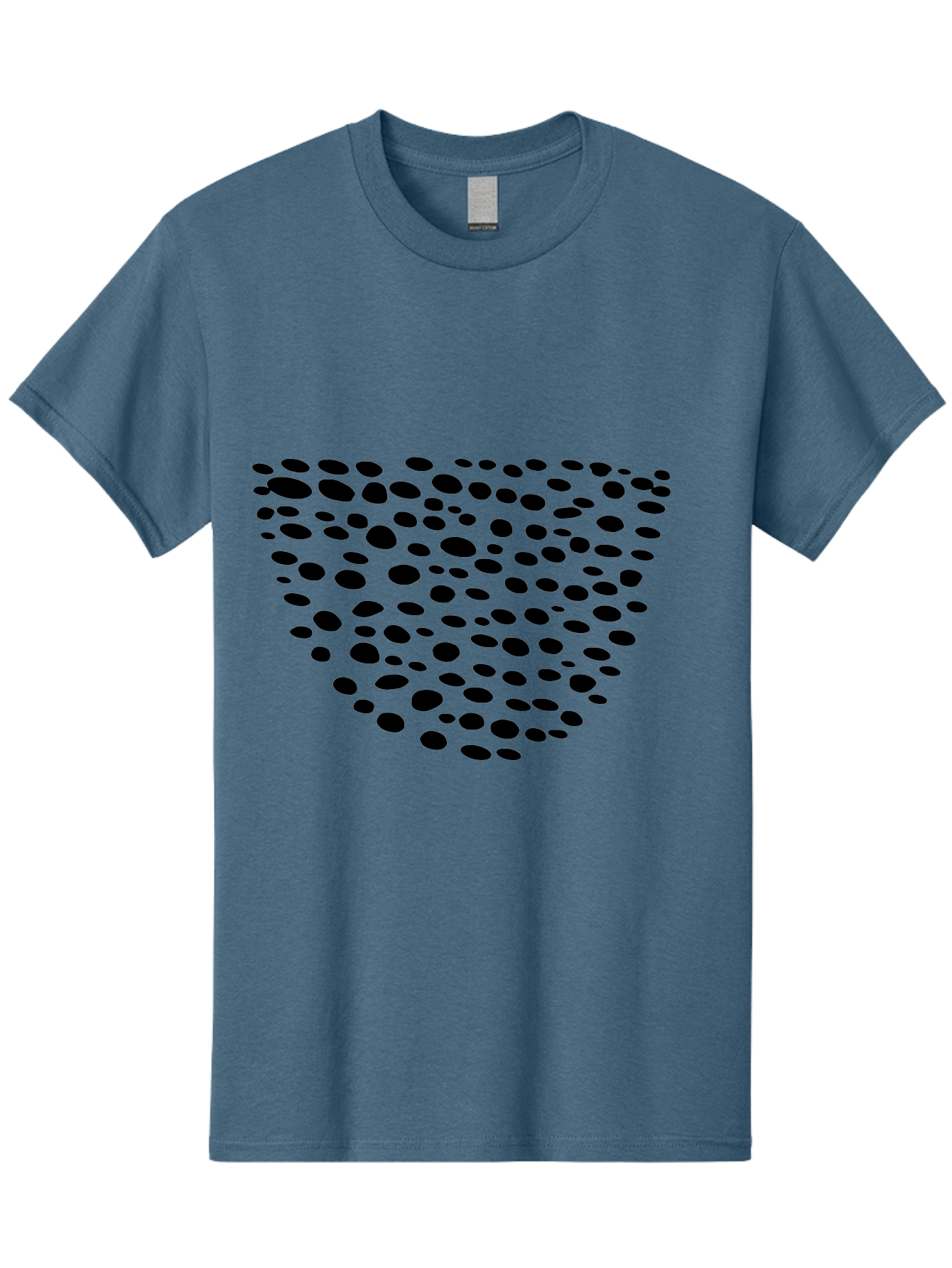 Black-Dots-Heart Men'S Graphic Tee, 100% Cotton, Comfortable Casual Summer Wear, Machine Washable, Black Dots Forming Heart Shape, Minimalist Design, Abstract Heart, Modern Art, Simple Graphics, Dot Pattern, Heart Illustration, Cute Design -  Aaa371 5