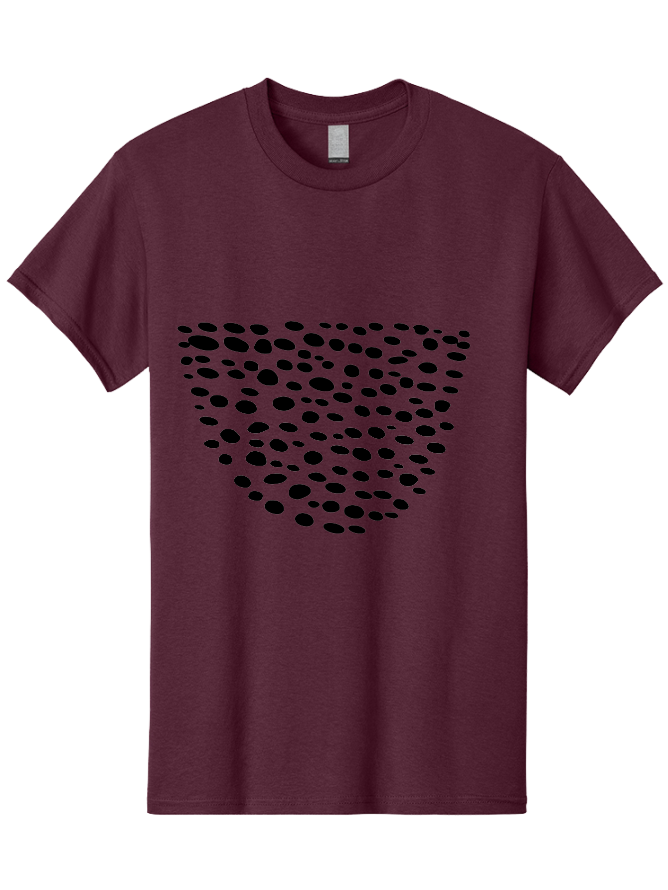 Black-Dots-Heart Men'S Graphic Tee, 100% Cotton, Comfortable Casual Summer Wear, Machine Washable, Black Dots Forming Heart Shape, Minimalist Design, Abstract Heart, Modern Art, Simple Graphics, Dot Pattern, Heart Illustration, Cute Design -  Aaa371 29