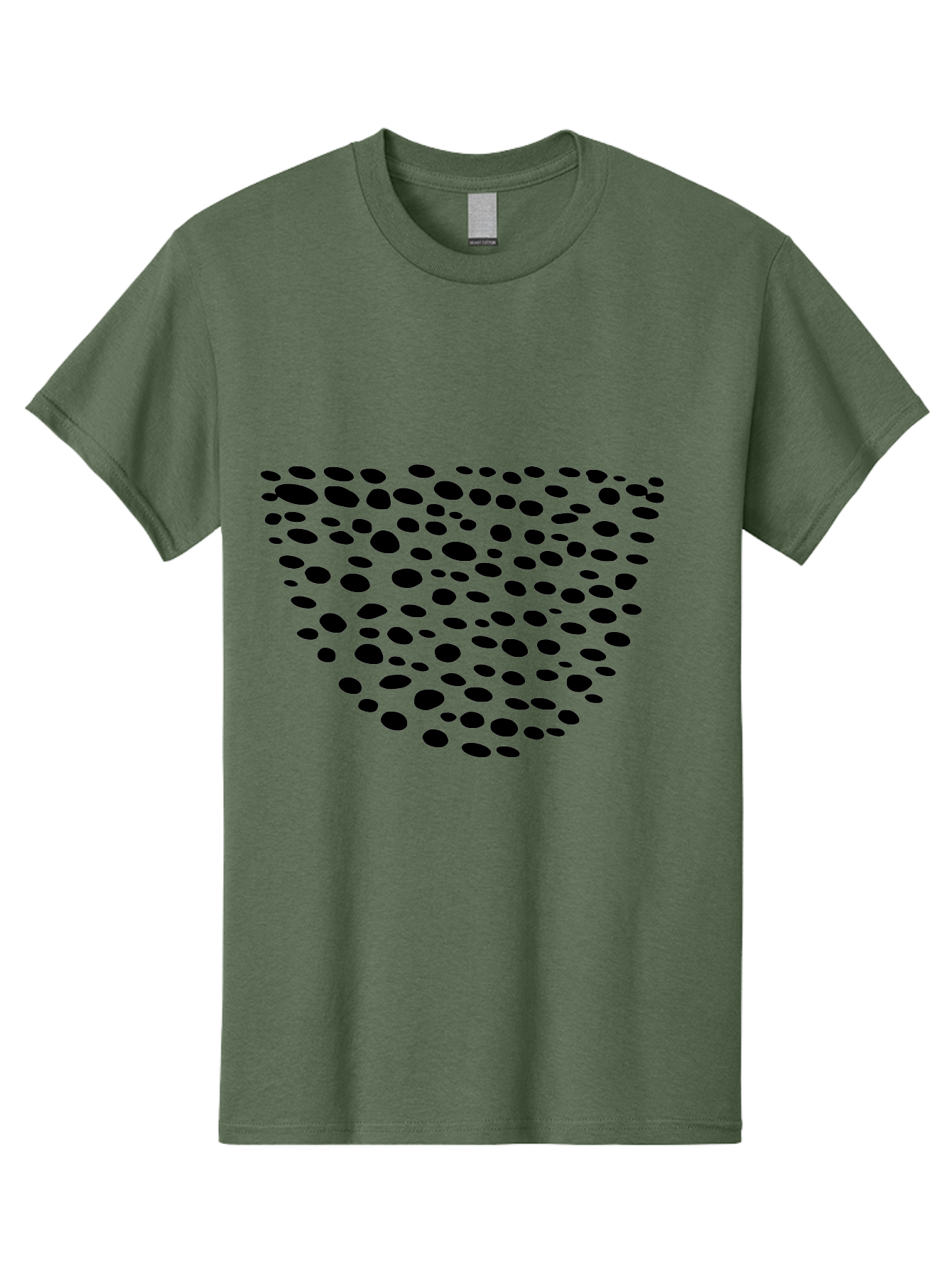 Black-Dots-Heart Men'S Graphic Tee, 100% Cotton, Comfortable Casual Summer Wear, Machine Washable, Black Dots Forming Heart Shape, Minimalist Design, Abstract Heart, Modern Art, Simple Graphics, Dot Pattern, Heart Illustration, Cute Design -  Aaa371 27