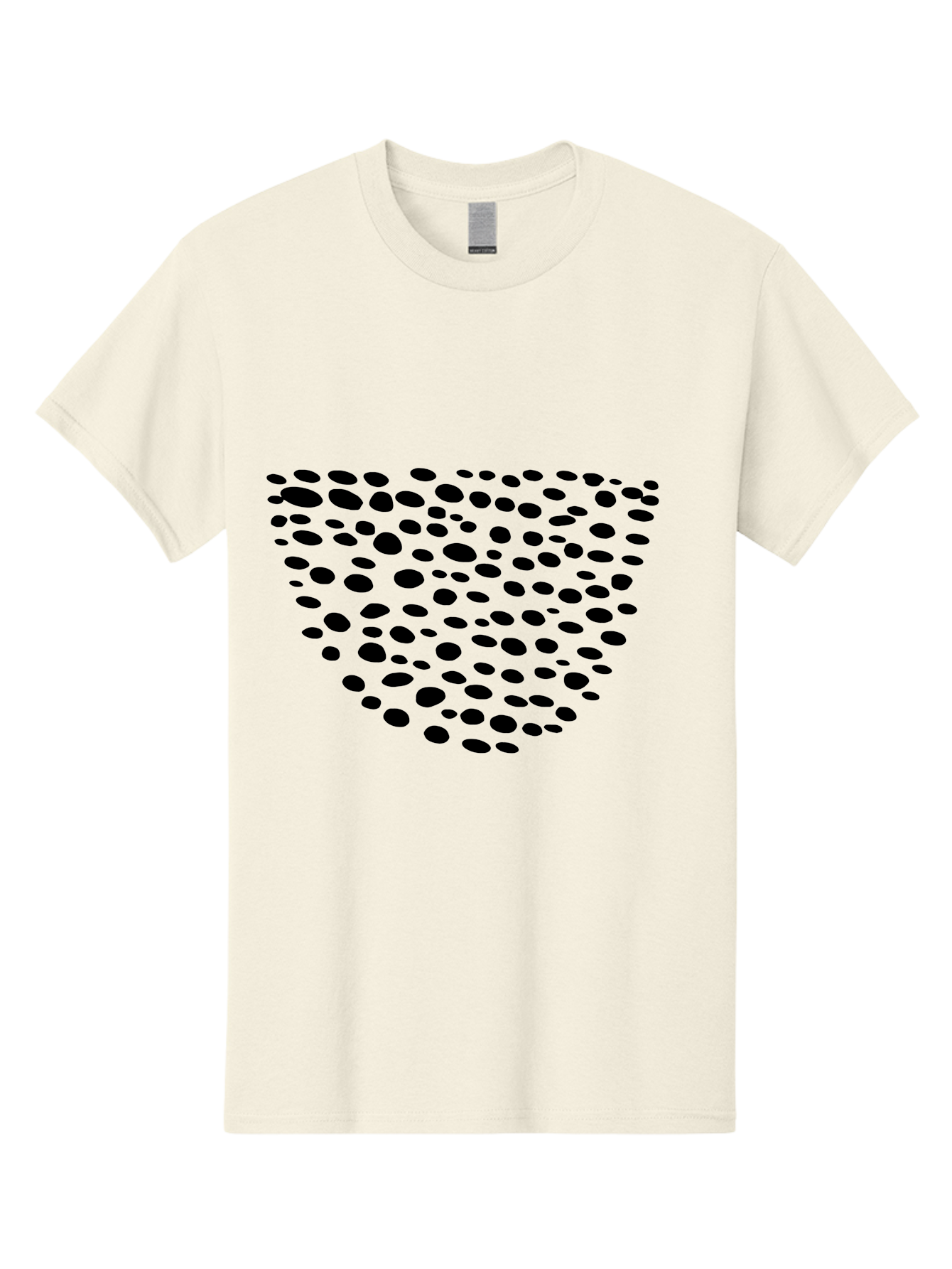 Black-Dots-Heart Men'S Graphic Tee, 100% Cotton, Comfortable Casual Summer Wear, Machine Washable, Black Dots Forming Heart Shape, Minimalist Design, Abstract Heart, Modern Art, Simple Graphics, Dot Pattern, Heart Illustration, Cute Design -  Aaa371 11