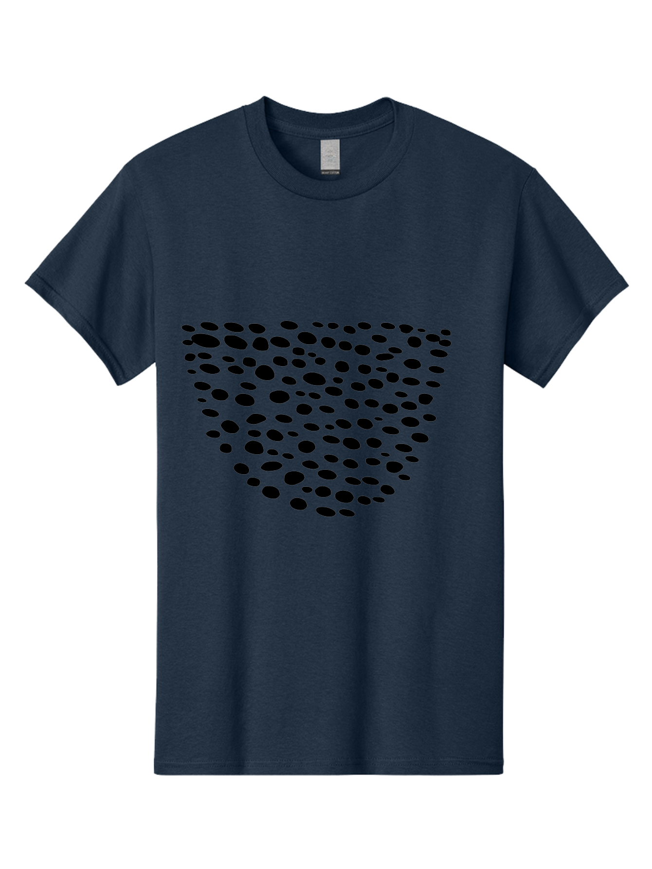 Black-Dots-Heart Men'S Graphic Tee, 100% Cotton, Comfortable Casual Summer Wear, Machine Washable, Black Dots Forming Heart Shape, Minimalist Design, Abstract Heart, Modern Art, Simple Graphics, Dot Pattern, Heart Illustration, Cute Design -  Aaa371 23