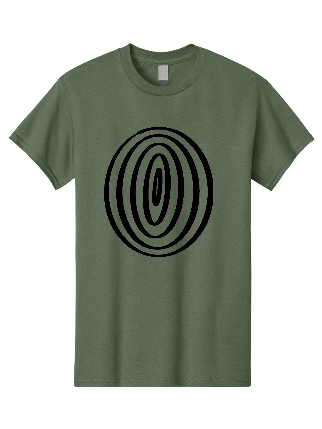 Black-Elliptical-Rings Men'S Graphic Tee, 100% Cotton, Comfortable Casual Summer Wear, Machine Washable, Concentric Circles, Abstract Art, Modern Design, Minimalist Pattern, Black Lines, Geometric Shape, Optical Illusion, Hypnotic Effect -  Aaa374 7