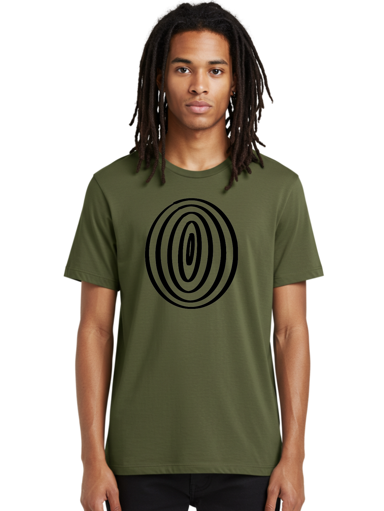 Black-Elliptical-Rings Men'S Graphic Tee, 100% Cotton, Comfortable Casual Summer Wear, Machine Washable, Concentric Circles, Abstract Art, Modern Design, Minimalist Pattern, Black Lines, Geometric Shape, Optical Illusion, Hypnotic Effect -  Aaa374 8