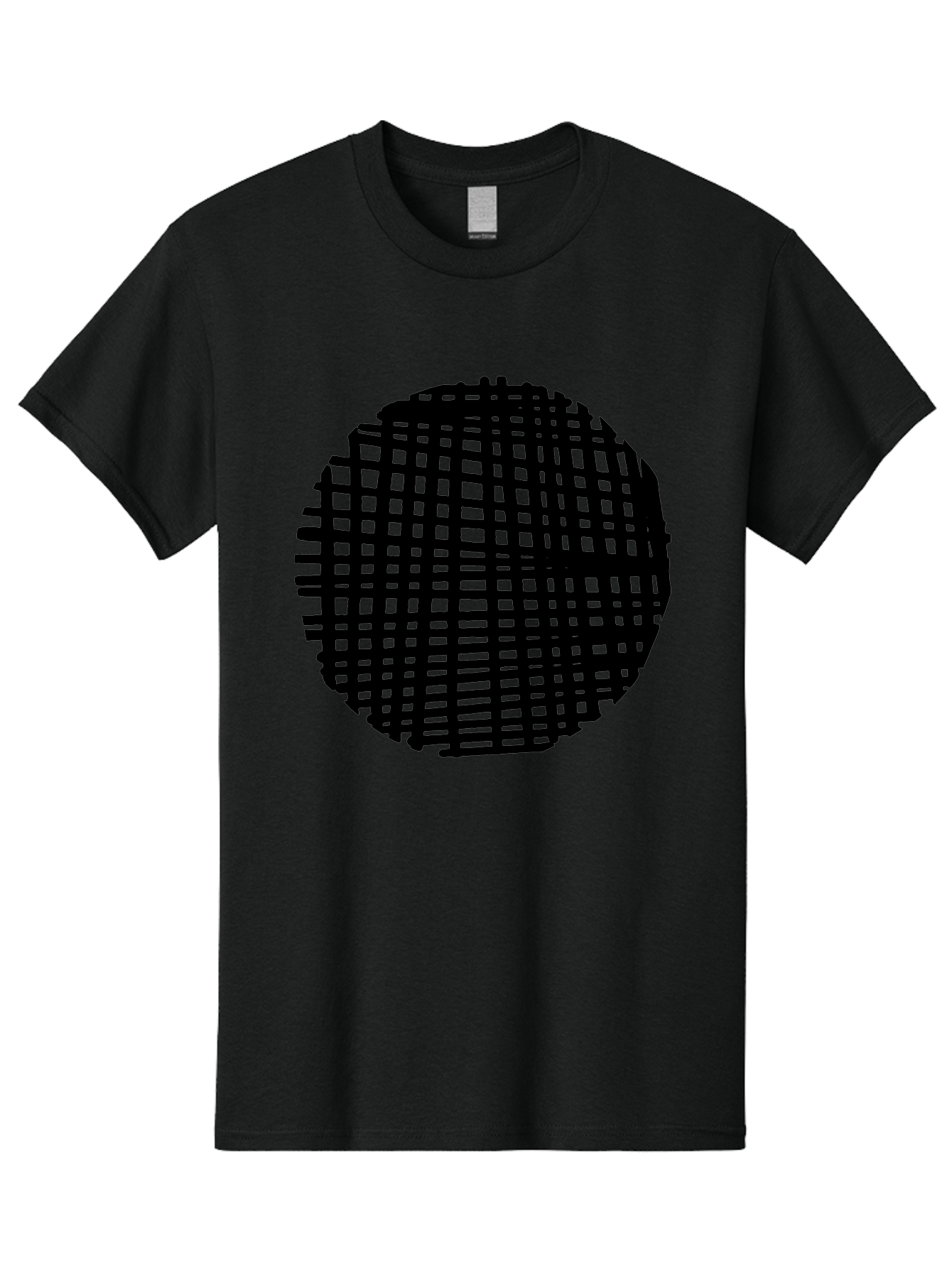 Black-Grid-Circle Men'S Graphic Tee, 100% Cotton, Comfortable Casual Summer Wear, Machine Washable, Disco Ball, Grid Pattern, Abstract Design, Black And Green, Modern Art, Geometric Shape, Spherical Object, Shiny Surface, Party Decoration -  Aaa375 19