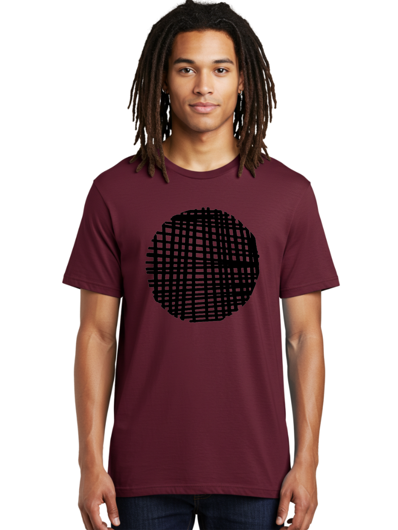 Black-Grid-Circle Men'S Graphic Tee, 100% Cotton, Comfortable Casual Summer Wear, Machine Washable, Disco Ball, Grid Pattern, Abstract Design, Black And Green, Modern Art, Geometric Shape, Spherical Object, Shiny Surface, Party Decoration -  Aaa375 22