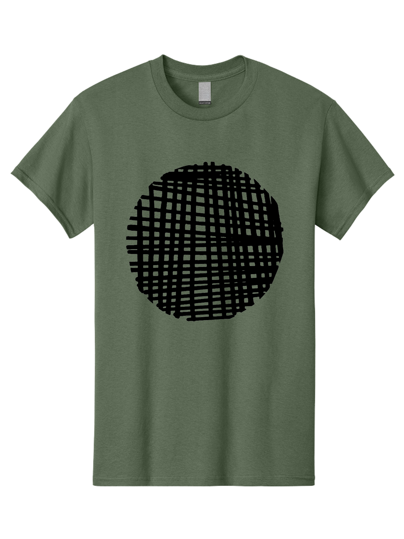 Black-Grid-Circle Men'S Graphic Tee, 100% Cotton, Comfortable Casual Summer Wear, Machine Washable, Disco Ball, Grid Pattern, Abstract Design, Black And Green, Modern Art, Geometric Shape, Spherical Object, Shiny Surface, Party Decoration -  Aaa375 9