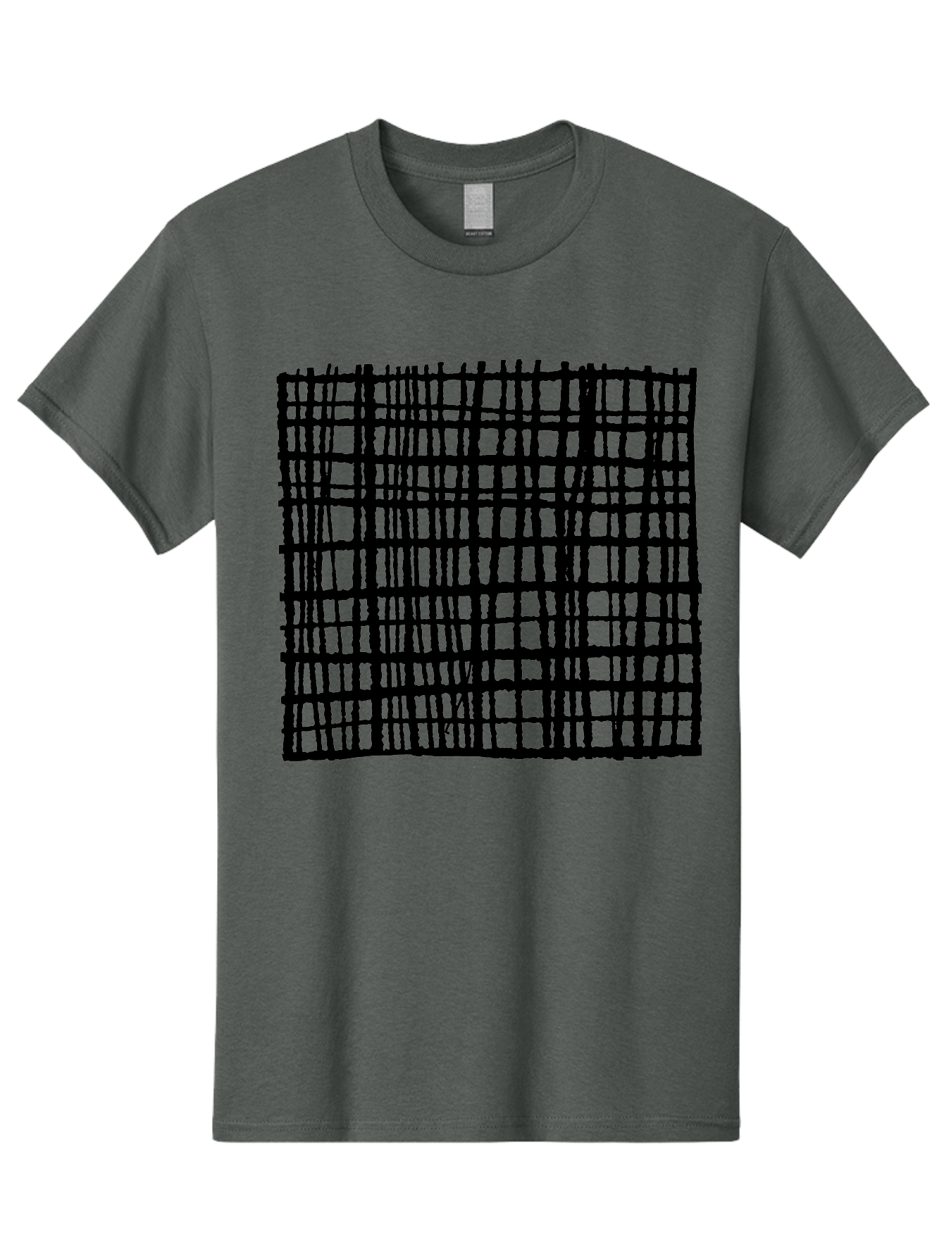 Black-Grid Men'S Graphic Tee, 100% Cotton, Comfortable Casual Summer Wear, Machine Washable, Black Grid Pattern, Graphic Design, Abstract Art, Geometric Shape, Modern Style, Contemporary Design, Grid Texture -  Aaa376 29