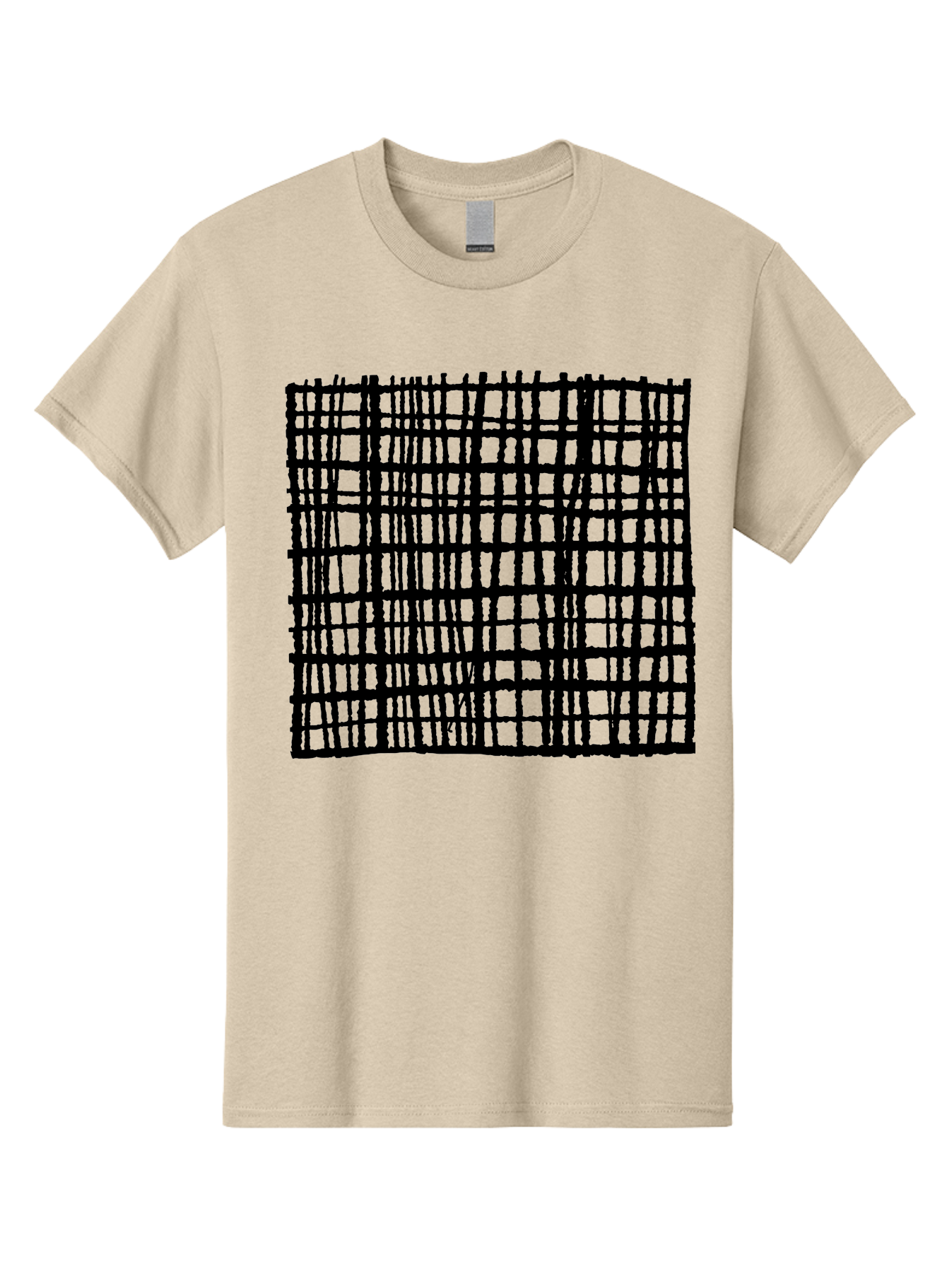 Black-Grid Men'S Graphic Tee, 100% Cotton, Comfortable Casual Summer Wear, Machine Washable, Black Grid Pattern, Graphic Design, Abstract Art, Geometric Shape, Modern Style, Contemporary Design, Grid Texture -  Aaa376 5