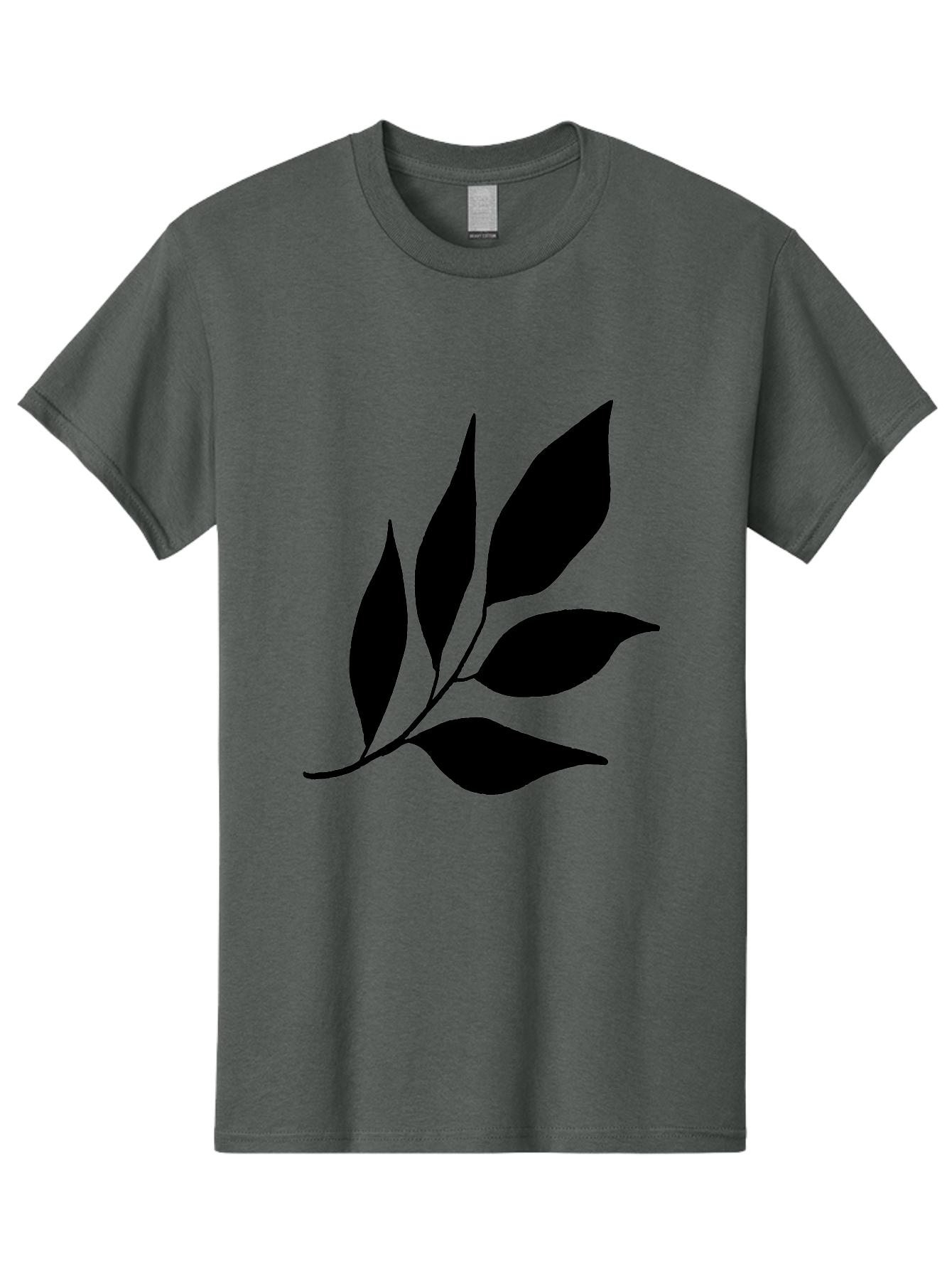 Black-Leaves-3 Men'S Graphic Tee, 100% Cotton, Comfortable Casual Summer Wear, Machine Washable, Black Leaves, Leafy Branch, Natural Elements, Simple Graphics, Minimalist Design, Leaf Silhouette, Botanical Illustration -  Aaa382 29