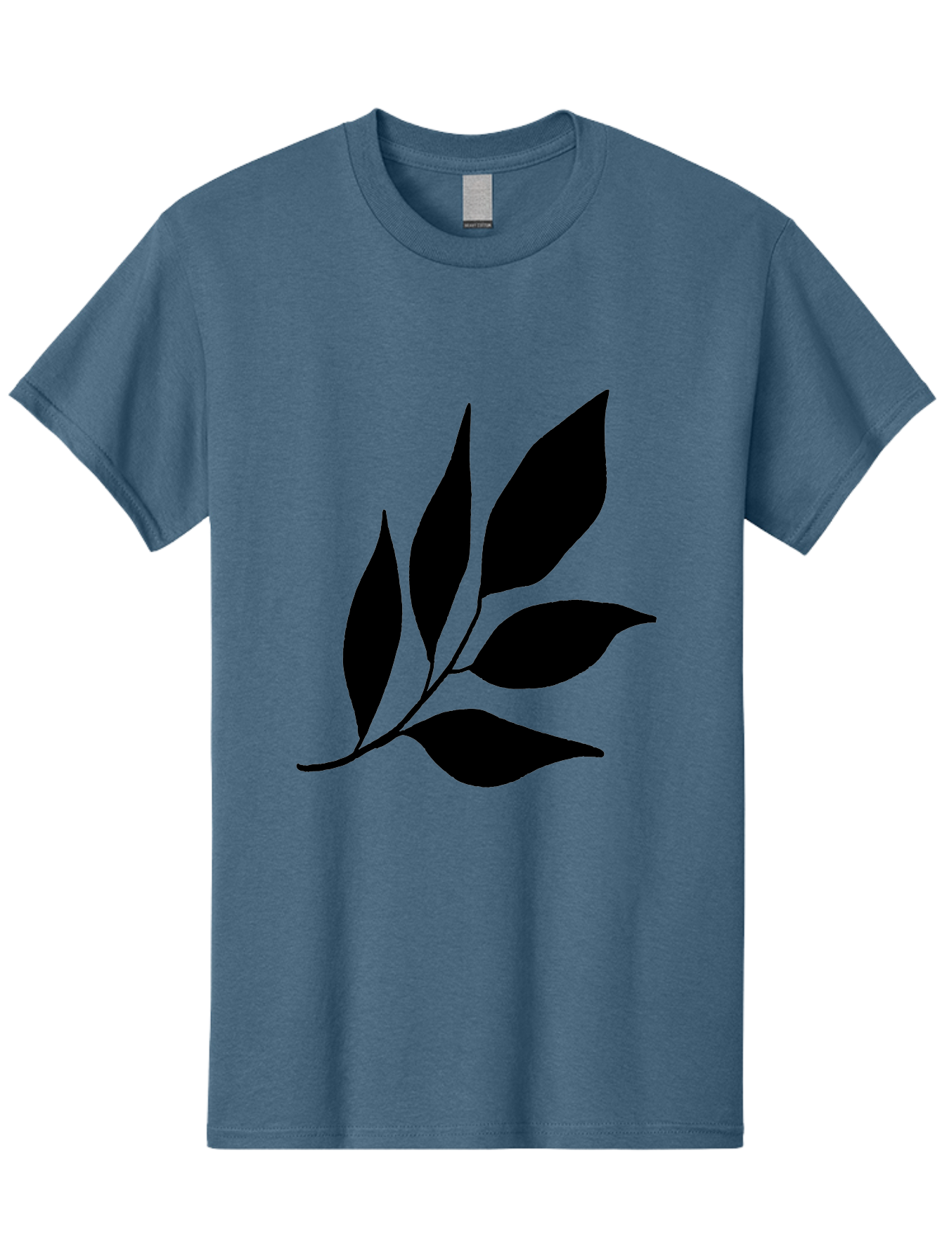 Black-Leaves-3 Men'S Graphic Tee, 100% Cotton, Comfortable Casual Summer Wear, Machine Washable, Black Leaves, Leafy Branch, Natural Elements, Simple Graphics, Minimalist Design, Leaf Silhouette, Botanical Illustration -  Aaa382 13