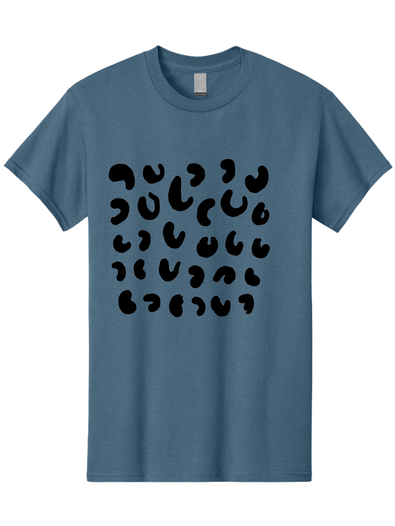 Black-Leopard-Spots Men'S Graphic Tee, 100% Cotton, Comfortable Casual Summer Wear, Machine Washable, Black Qr Code, Abstract Design, Modern Pattern, Digital Scan, Futuristic Artwork, Tech Graphic, Unique Code -  Aaa385 5