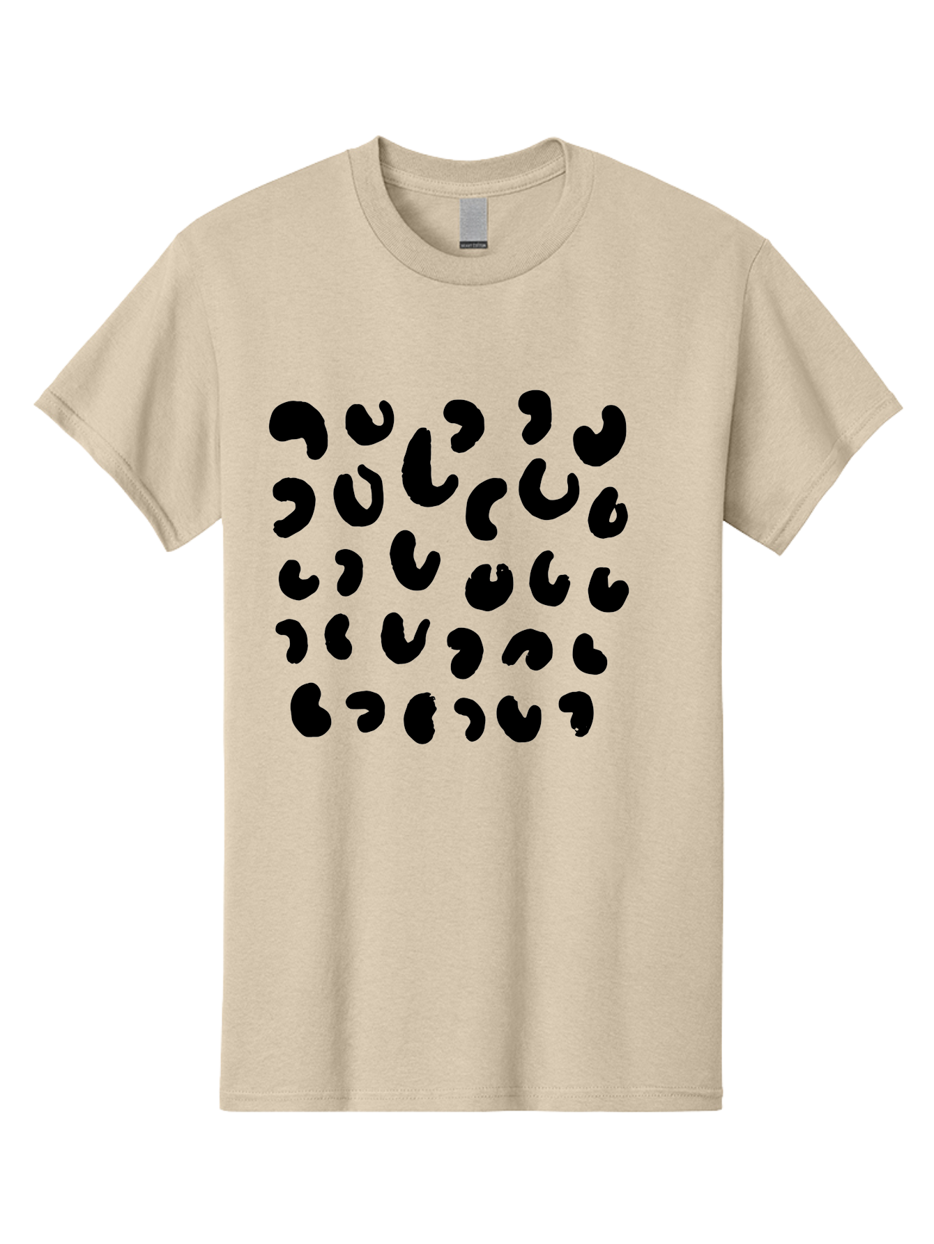 Black-Leopard-Spots Men'S Graphic Tee, 100% Cotton, Comfortable Casual Summer Wear, Machine Washable, Black Qr Code, Abstract Design, Modern Pattern, Digital Scan, Futuristic Artwork, Tech Graphic, Unique Code -  Aaa385 19