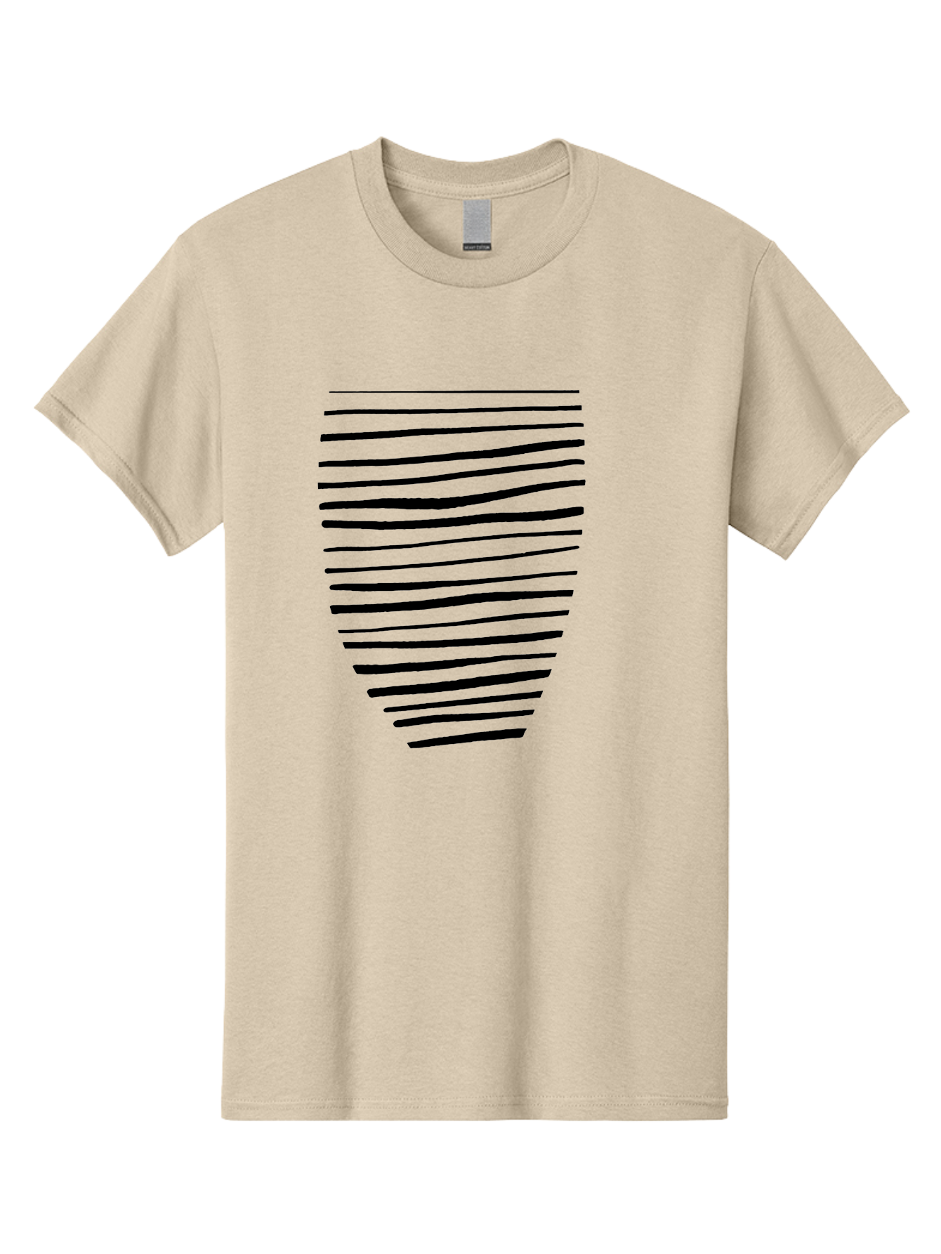 Black-Lines Men'S Graphic Tee, 100% Cotton, Comfortable Casual Summer Wear, Machine Washable, Black Lines, Modern Art, Abstract Design, Graphic Pattern, Digital Illustration, Minimalist Style, Simple Shapes, Contemporary Artwork -  Aaa386 25