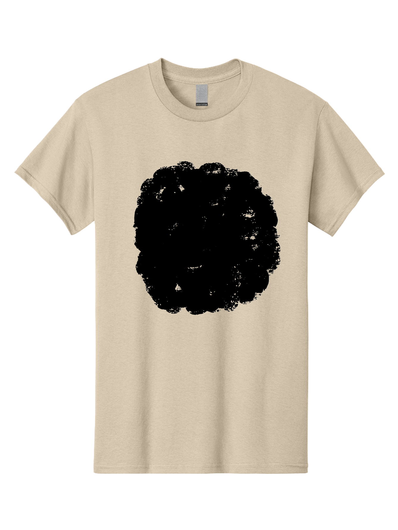 Black-Paint-Splash Men'S Graphic Tee, 100% Cotton, Comfortable Casual Summer Wear, Machine Washable, Abstract Art, Black Shape, Green Background, Digital Illustration, Modern Design, Artistic Expression, Creative Graphics -  Aaa388 9