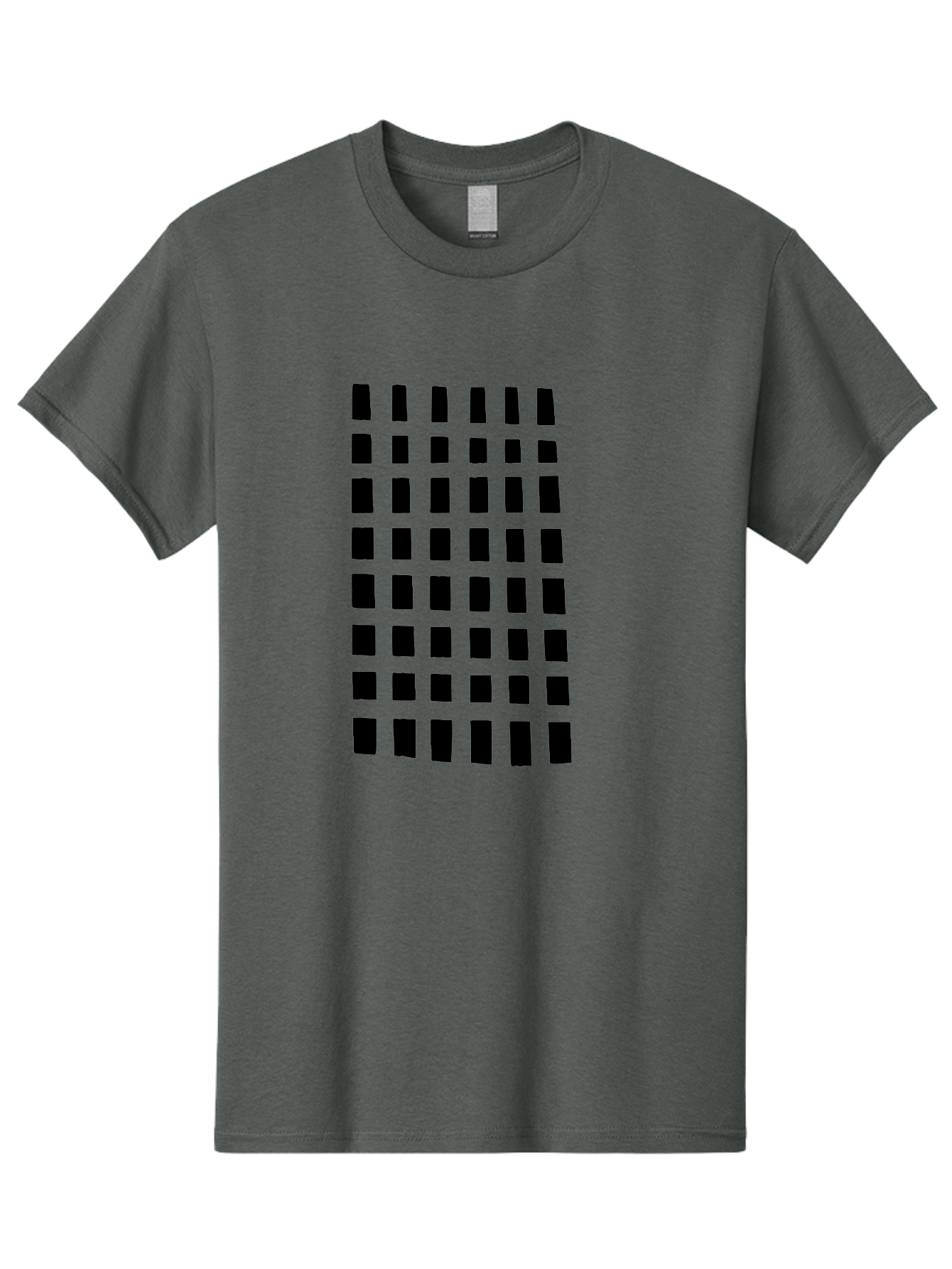 Black-Rectangles Men'S Graphic Tee, 100% Cotton, Comfortable Casual Summer Wear, Machine Washable, Grid Of Black Rectangles, Geometric Pattern, Bold Design, Simple Shapes, Modern Art, Graphic Design Elements -  Aaa390 13