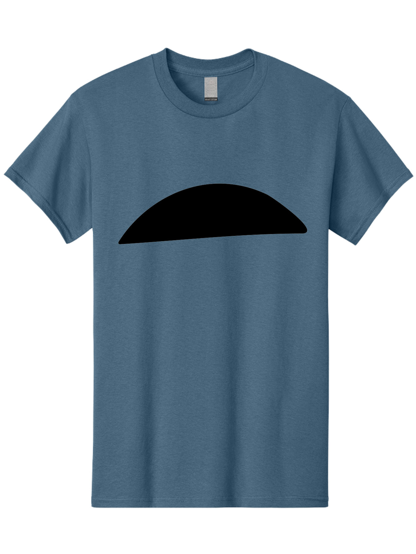 Black-Semicircle Men'S Graphic Tee, 100% Cotton, Comfortable Casual Summer Wear, Machine Washable, Black Semicircle Shape, Minimalist Design, Simple Graphic, Abstract Shape, Modern Art, Geometric Figure -  Aaa392 5