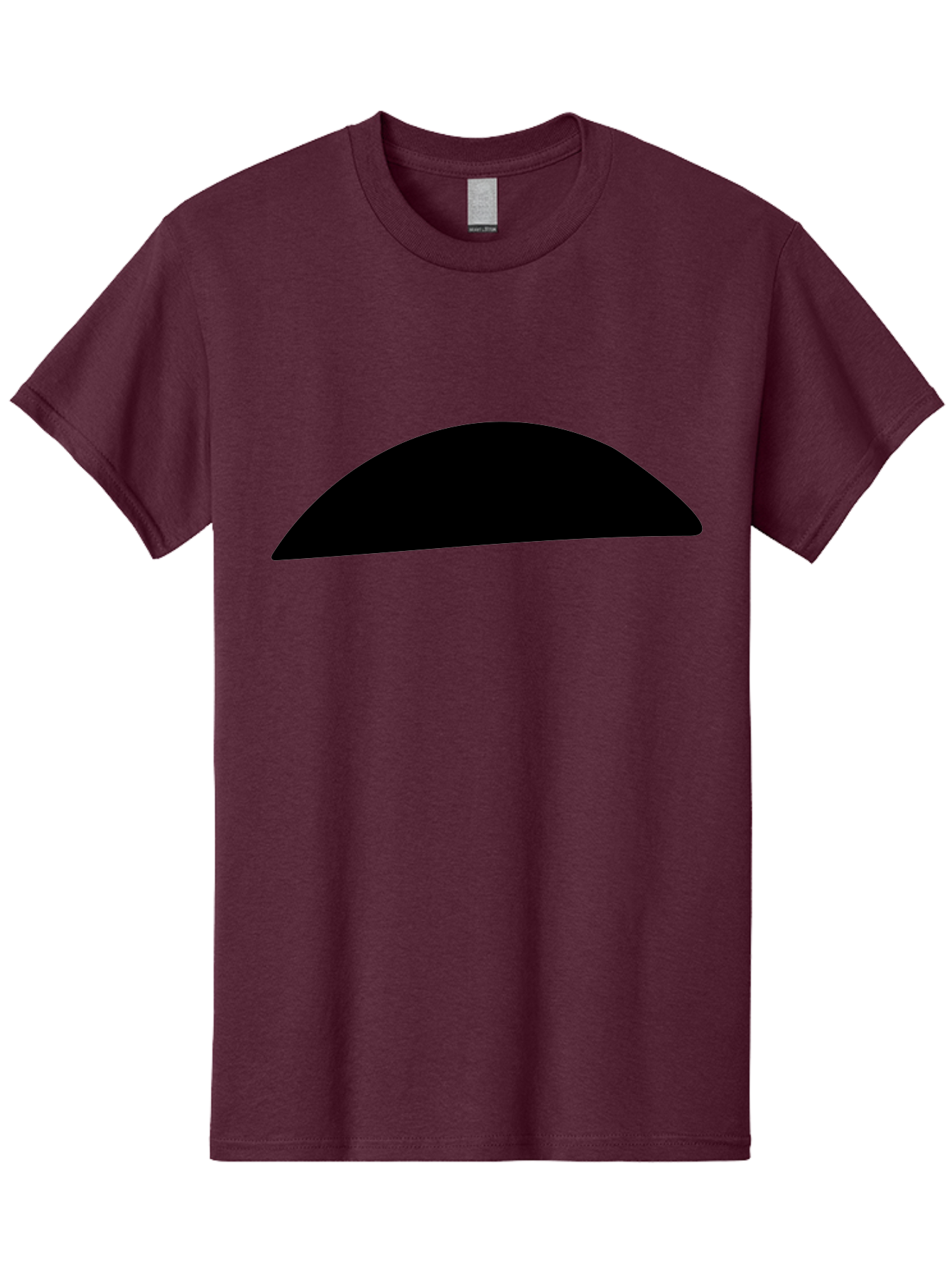 Black-Semicircle Men'S Graphic Tee, 100% Cotton, Comfortable Casual Summer Wear, Machine Washable, Black Semicircle Shape, Minimalist Design, Simple Graphic, Abstract Shape, Modern Art, Geometric Figure -  Aaa392 19