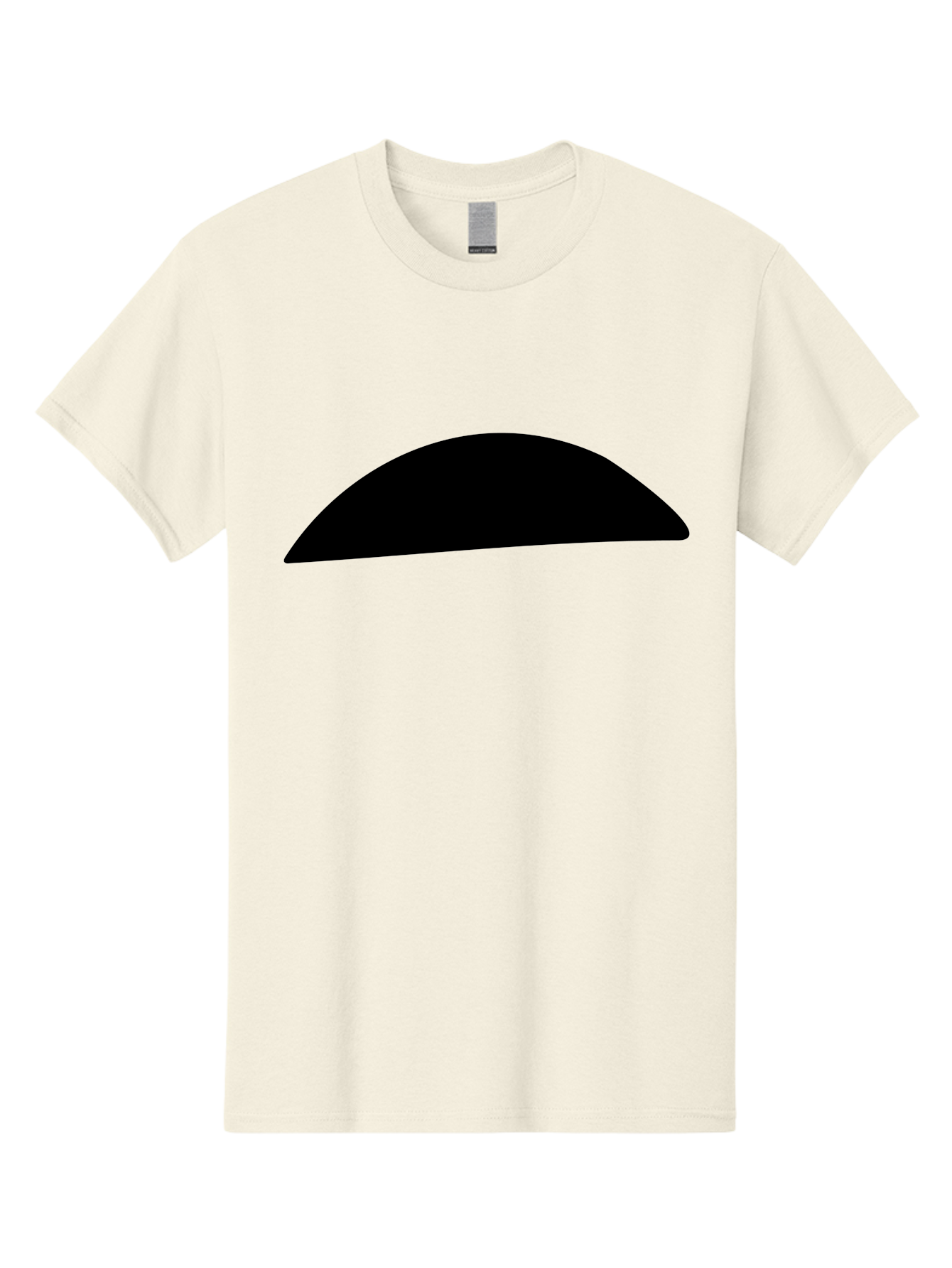 Black-Semicircle Men'S Graphic Tee, 100% Cotton, Comfortable Casual Summer Wear, Machine Washable, Black Semicircle Shape, Minimalist Design, Simple Graphic, Abstract Shape, Modern Art, Geometric Figure -  Aaa392 17