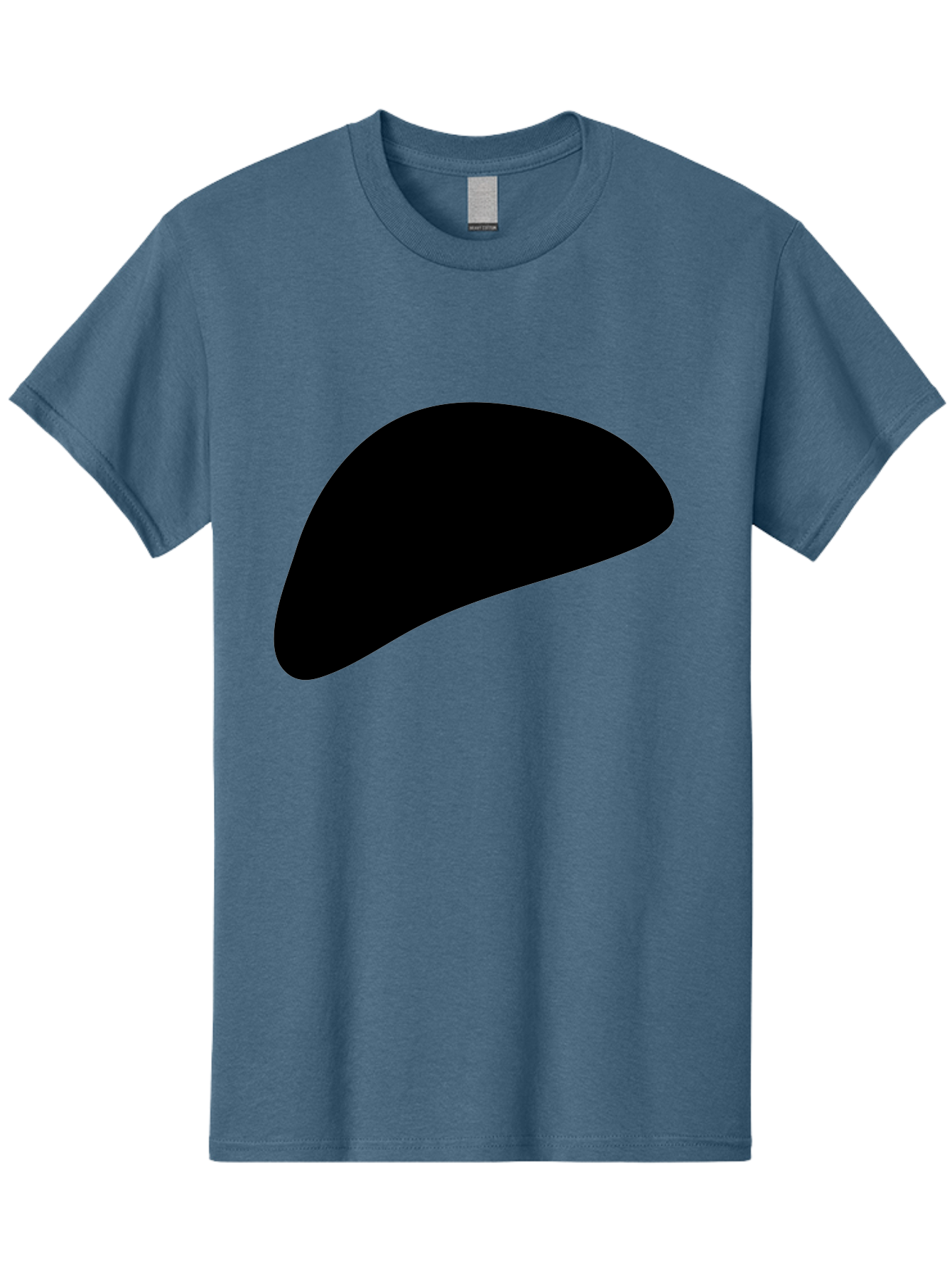 Black-Shape Men'S Graphic Tee, 100% Cotton, Comfortable Casual Summer Wear, Machine Washable, Abstract Black Shape, Minimalist Design, Simple Graphics, Modern Art, Sleek Silhouette, Abstract Shapes -  Aaa393 29