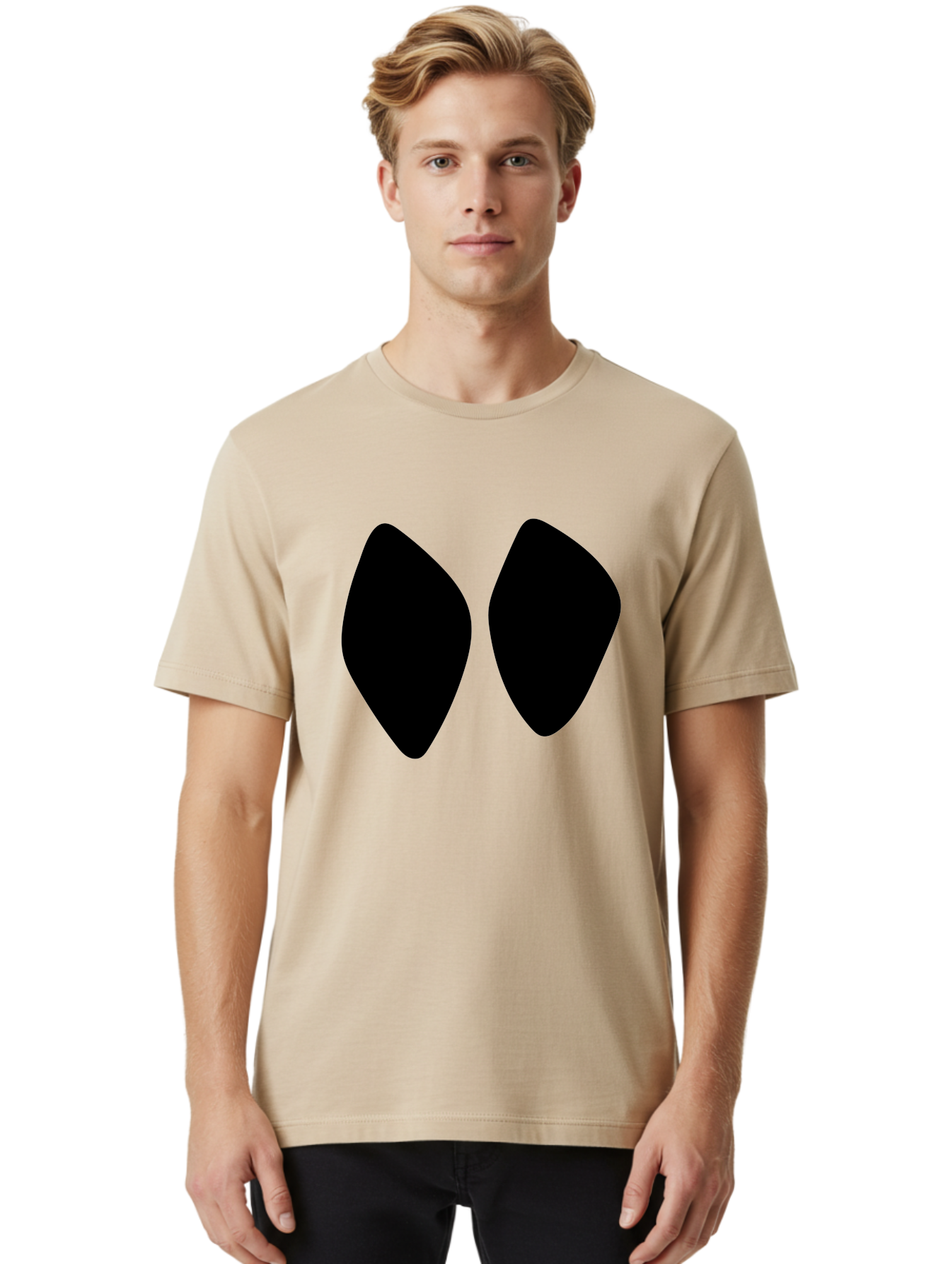 Black-Shapes Men'S Graphic Tee, 100% Cotton, Comfortable Casual Summer Wear, Machine Washable, Guitar Picks, Music Accessories, Black Guitar Picks, Music Equipment, Guitar Gear, Pick Design -  Aaa394 20