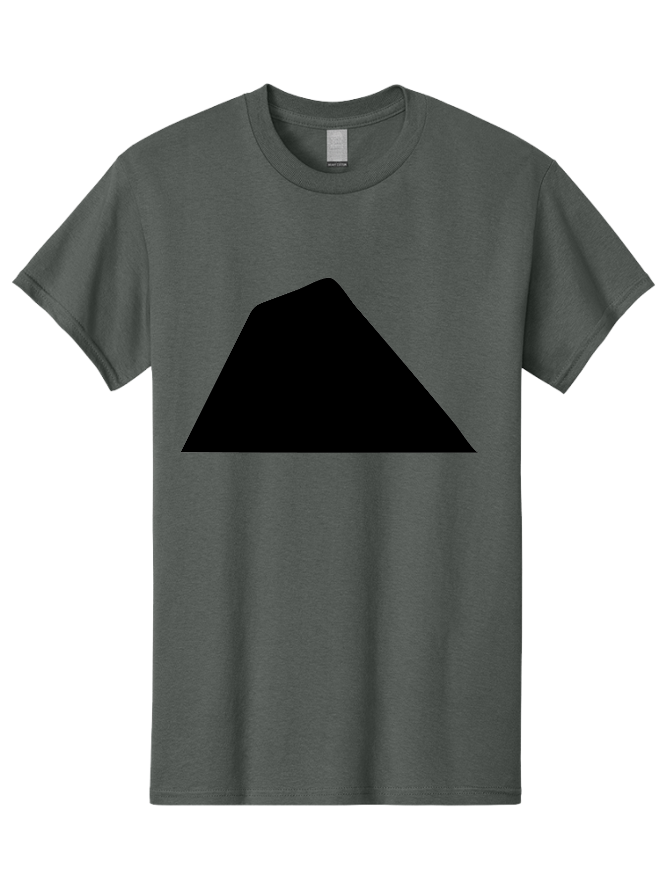 Black-Trapezoid Men'S Graphic Tee, 100% Cotton, Comfortable Casual Summer Wear, Machine Washable, Triangle Shape, Geometric Figure, Abstract Design, Simple Shape, Minimalist Art, Bold Graphic, Modern Icon, Graphic Element -  Aaa397 5