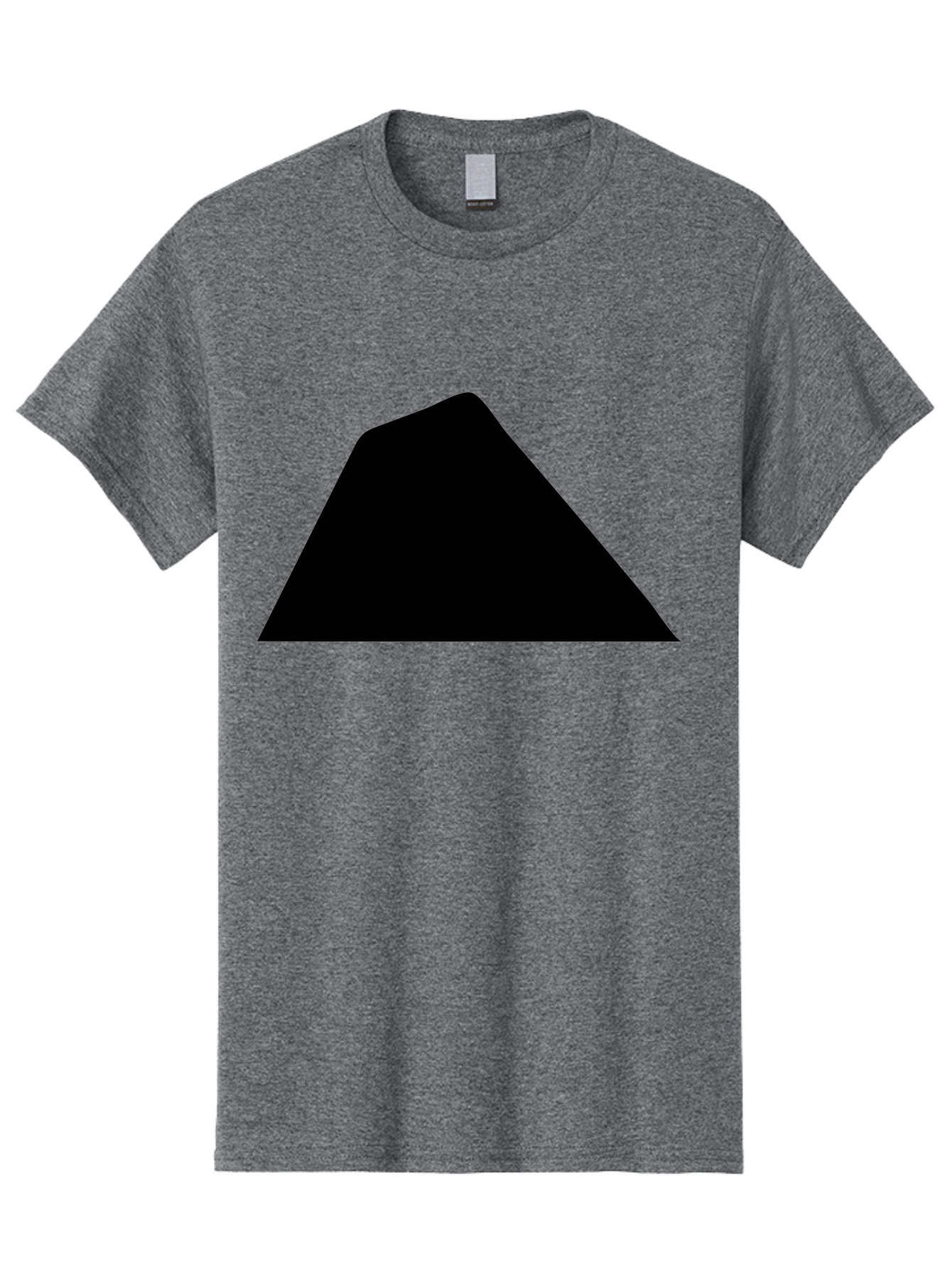 Black-Trapezoid Men'S Graphic Tee, 100% Cotton, Comfortable Casual Summer Wear, Machine Washable, Triangle Shape, Geometric Figure, Abstract Design, Simple Shape, Minimalist Art, Bold Graphic, Modern Icon, Graphic Element -  Aaa397 19