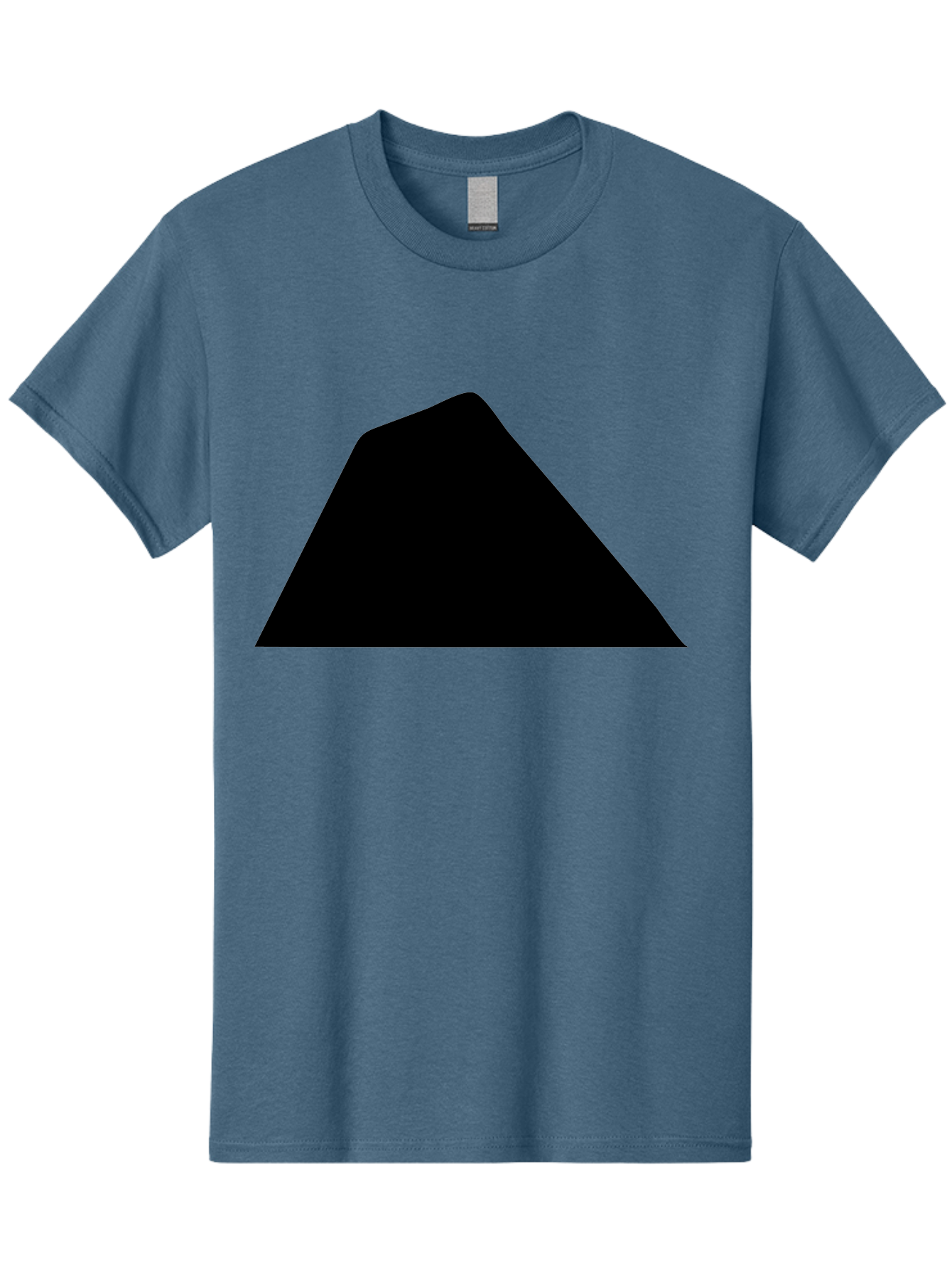 Black-Trapezoid Men'S Graphic Tee, 100% Cotton, Comfortable Casual Summer Wear, Machine Washable, Triangle Shape, Geometric Figure, Abstract Design, Simple Shape, Minimalist Art, Bold Graphic, Modern Icon, Graphic Element -  Aaa397 3