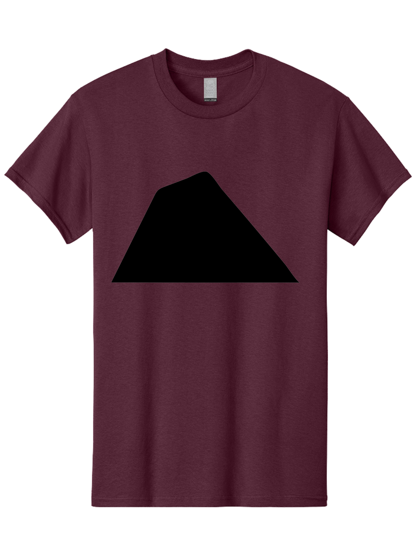 Black-Trapezoid Men'S Graphic Tee, 100% Cotton, Comfortable Casual Summer Wear, Machine Washable, Triangle Shape, Geometric Figure, Abstract Design, Simple Shape, Minimalist Art, Bold Graphic, Modern Icon, Graphic Element -  Aaa397 29