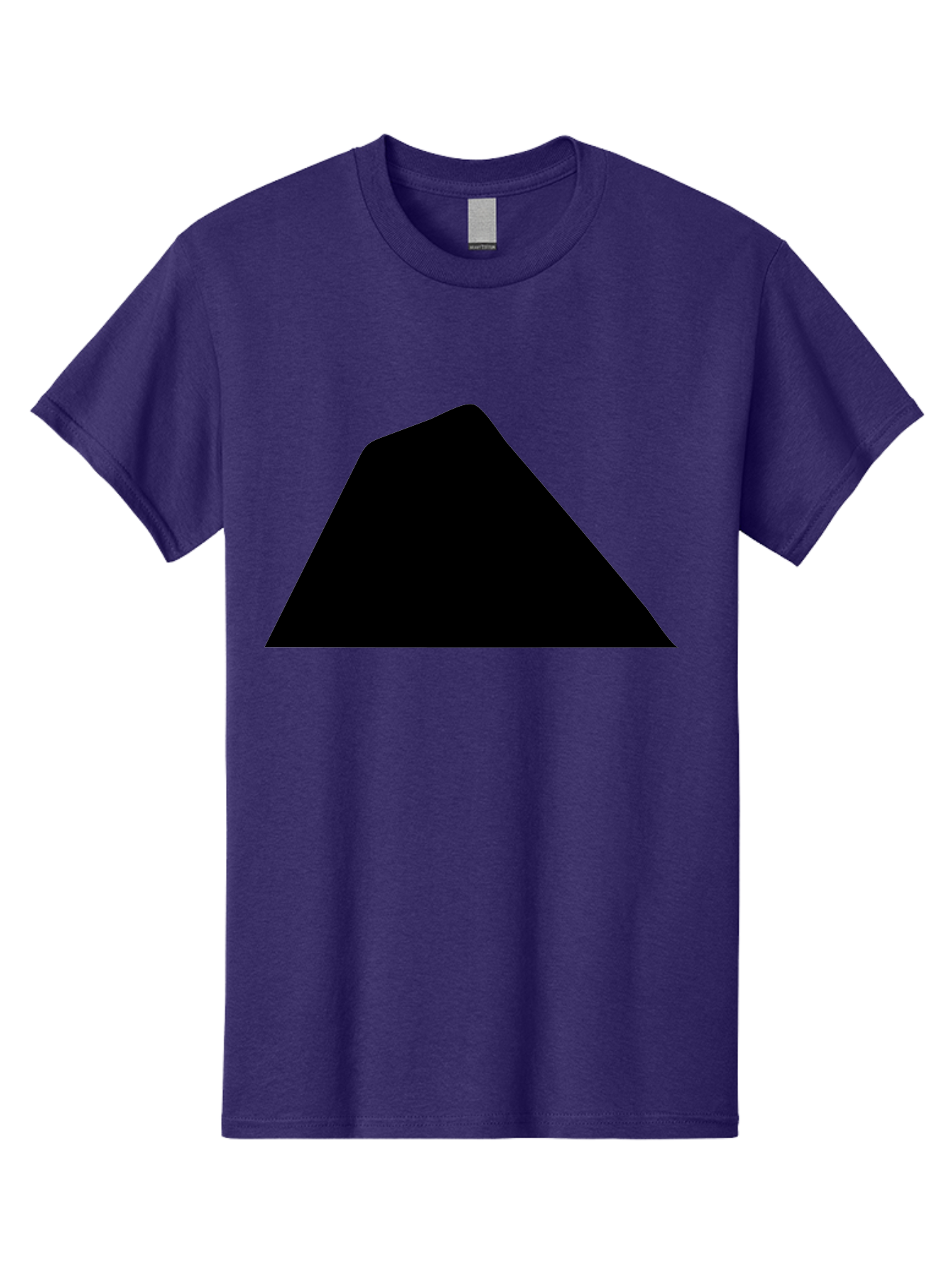 Black-Trapezoid Men'S Graphic Tee, 100% Cotton, Comfortable Casual Summer Wear, Machine Washable, Triangle Shape, Geometric Figure, Abstract Design, Simple Shape, Minimalist Art, Bold Graphic, Modern Icon, Graphic Element -  Aaa397 17