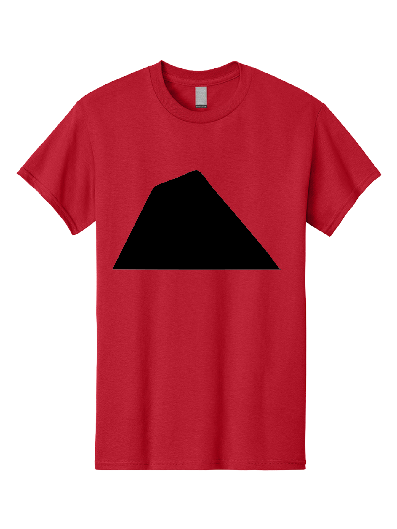 Black-Trapezoid Men'S Graphic Tee, 100% Cotton, Comfortable Casual Summer Wear, Machine Washable, Triangle Shape, Geometric Figure, Abstract Design, Simple Shape, Minimalist Art, Bold Graphic, Modern Icon, Graphic Element -  Aaa397 11