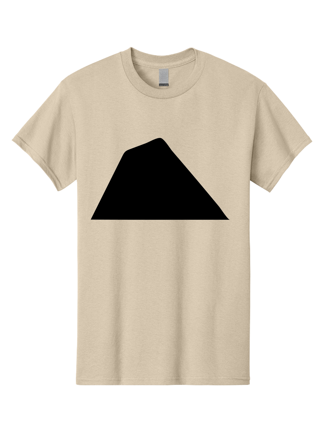 Black-Trapezoid Men'S Graphic Tee, 100% Cotton, Comfortable Casual Summer Wear, Machine Washable, Triangle Shape, Geometric Figure, Abstract Design, Simple Shape, Minimalist Art, Bold Graphic, Modern Icon, Graphic Element -  Aaa397 15