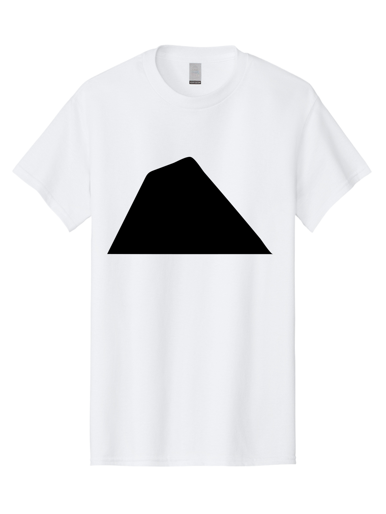 Black-Trapezoid Men'S Graphic Tee, 100% Cotton, Comfortable Casual Summer Wear, Machine Washable, Triangle Shape, Geometric Figure, Abstract Design, Simple Shape, Minimalist Art, Bold Graphic, Modern Icon, Graphic Element -  Aaa397 13