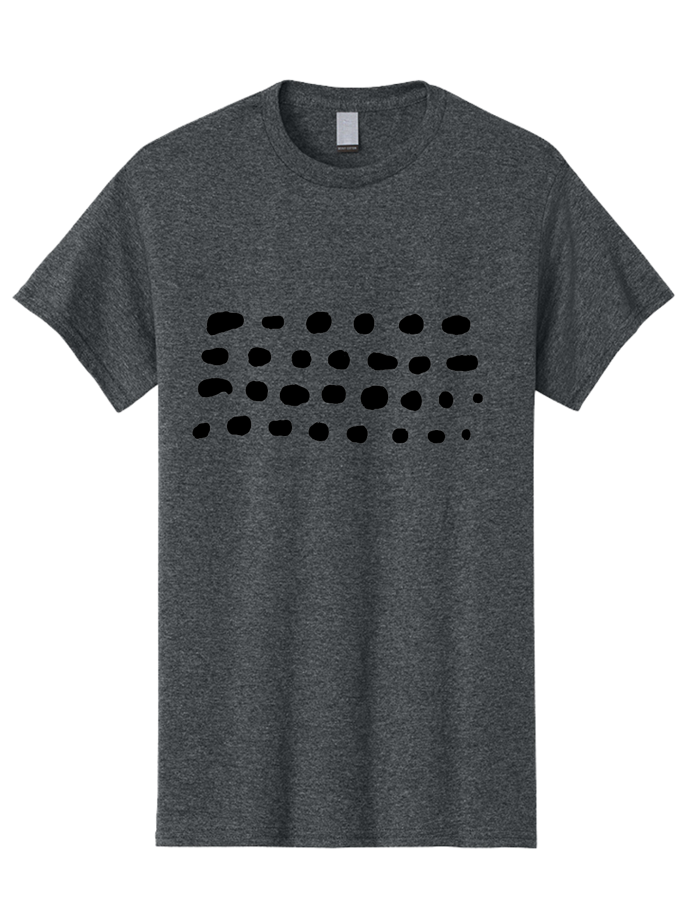 Braille-Text Men'S Graphic Tee, 100% Cotton, Comfortable Casual Summer Wear, Machine Washable, Braille Dots, Tactile Writing, Accessible Design, Assistive Technology, Visual Impairment, Disability Awareness, Raised Dots -  Aaa400