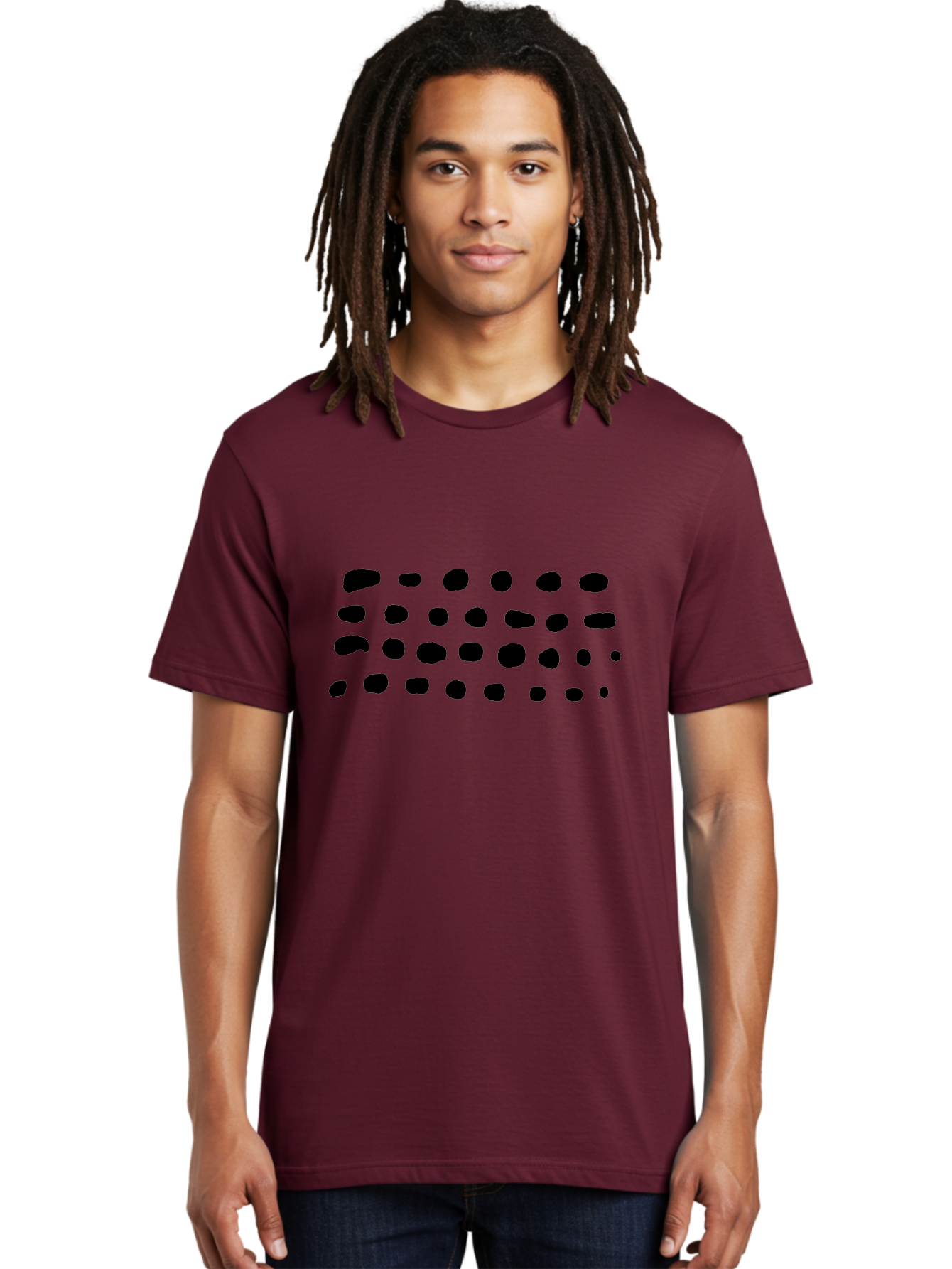 Braille-Text Men'S Graphic Tee, 100% Cotton, Comfortable Casual Summer Wear, Machine Washable, Braille Dots, Tactile Writing, Accessible Design, Assistive Technology, Visual Impairment, Disability Awareness, Raised Dots -  Aaa400 6
