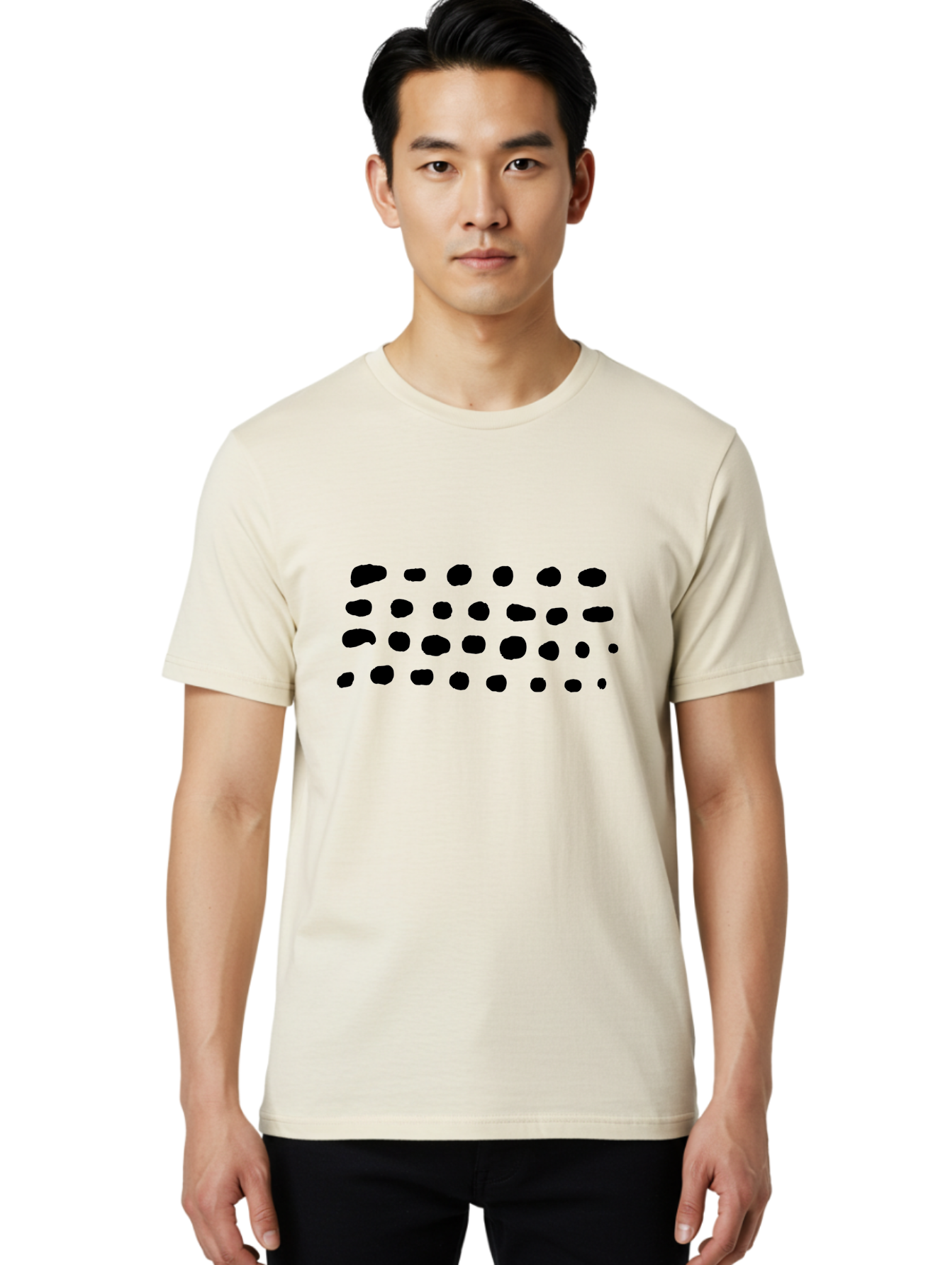 Braille-Text Men'S Graphic Tee, 100% Cotton, Comfortable Casual Summer Wear, Machine Washable, Braille Dots, Tactile Writing, Accessible Design, Assistive Technology, Visual Impairment, Disability Awareness, Raised Dots -  Aaa400 14
