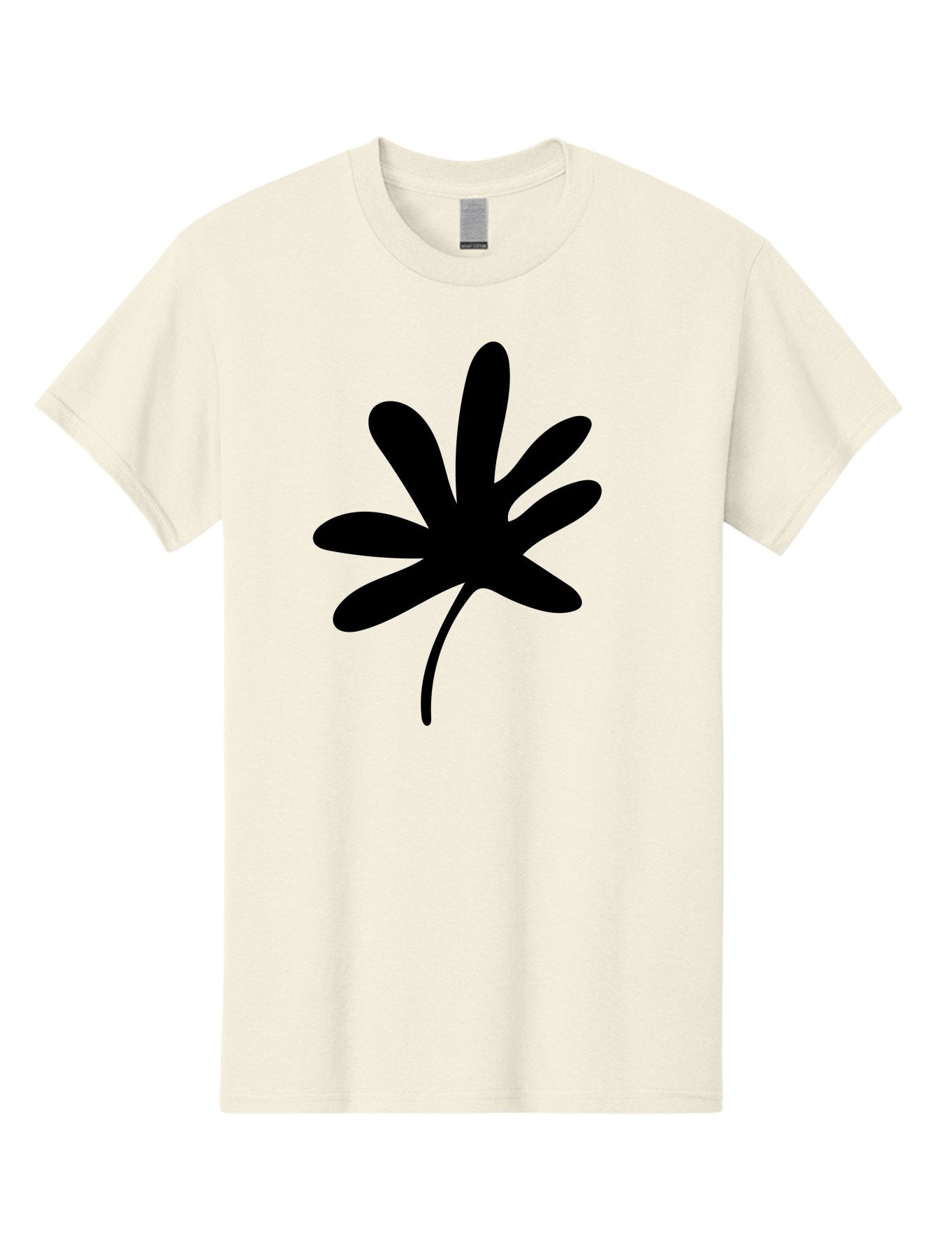 Cannabis-Leaf-2 Men'S Graphic Tee, 100% Cotton, Comfortable Casual Summer Wear, Machine Washable, Cannabis Leaf, Marijuana Symbol, Seven Pointed Leaf, Black Silhouette, Simple Design, Graphic Icon, Cannabis Culture, Weed Leaf -  Aaa407 17