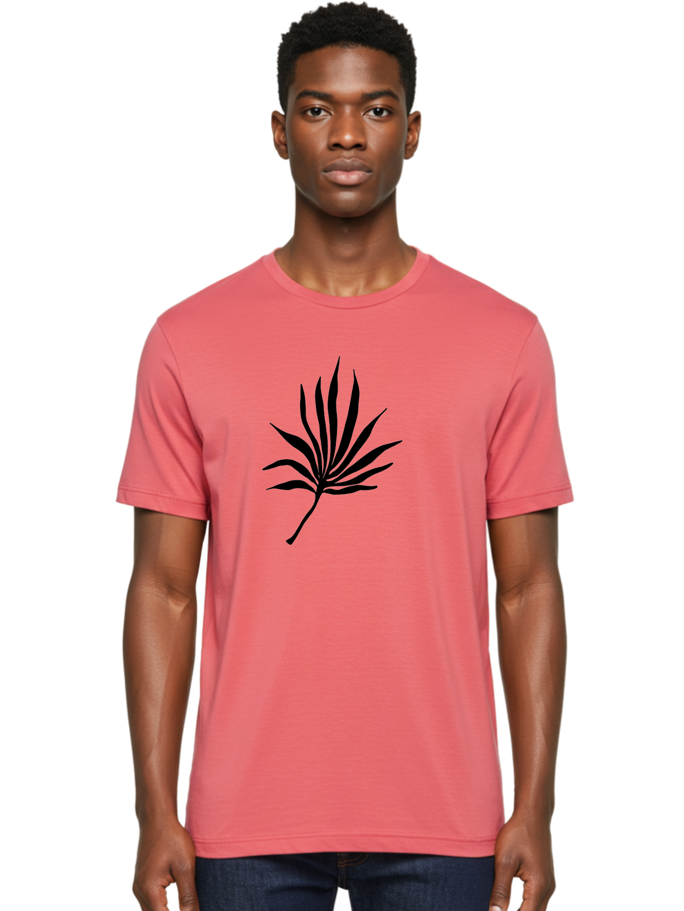 Cannabis-Leaf-3 Men'S Graphic Tee, 100% Cotton, Comfortable Casual Summer Wear, Machine Washable, Cannabis Leaf, Marijuana Leaf, Black Silhouette, Plant Illustration, Leafy Graphic, Cannabis Symbol, Weed Icon, Simple Design, Minimalist Art, -  Aaa408 6