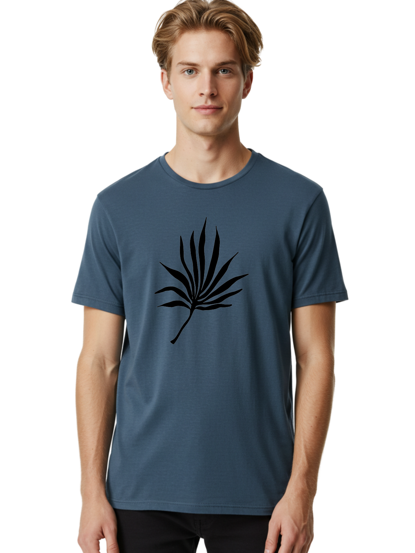 Cannabis-Leaf-3 Men'S Graphic Tee, 100% Cotton, Comfortable Casual Summer Wear, Machine Washable, Cannabis Leaf, Marijuana Leaf, Black Silhouette, Plant Illustration, Leafy Graphic, Cannabis Symbol, Weed Icon, Simple Design, Minimalist Art, -  Aaa408 12
