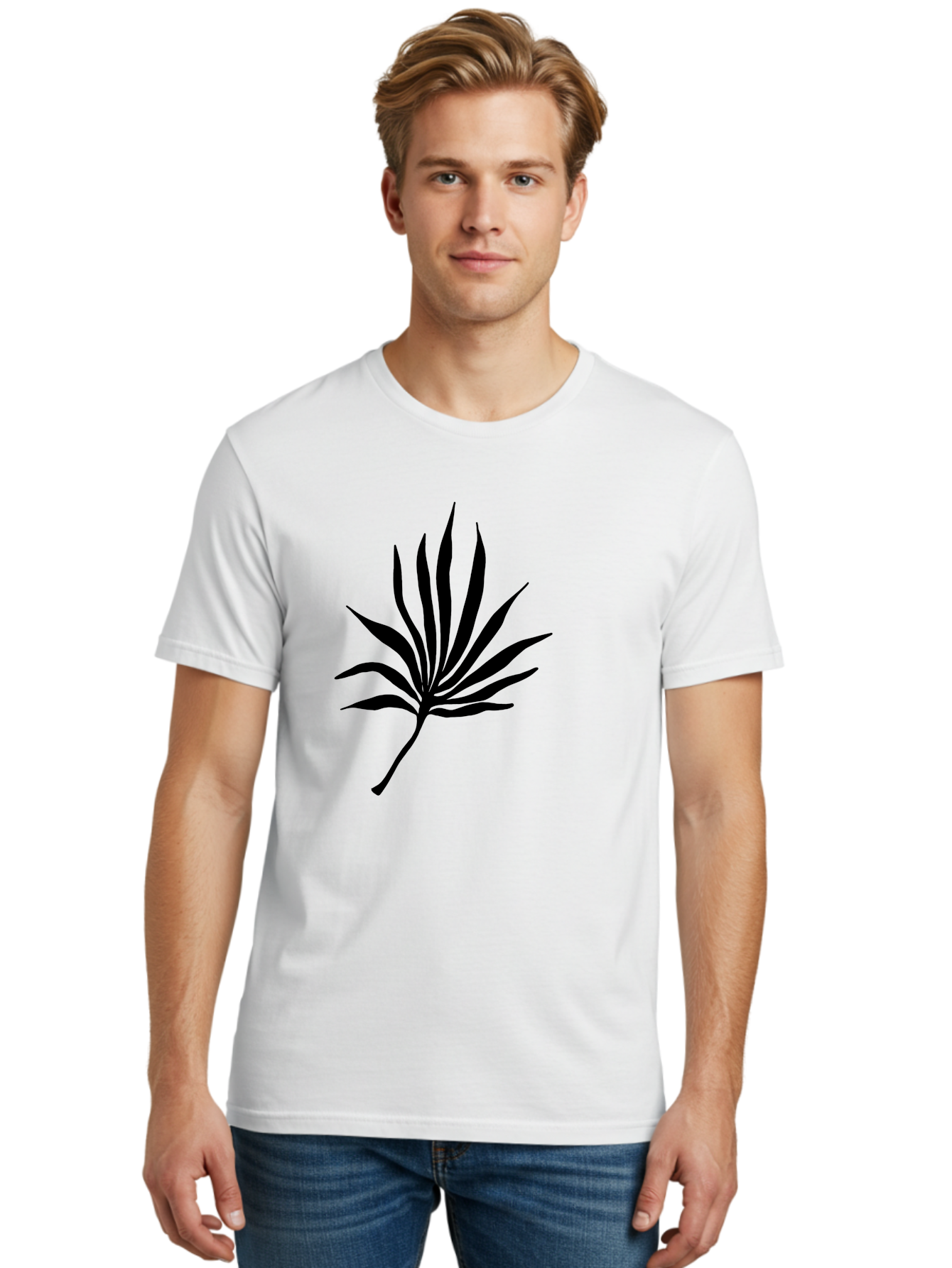 Cannabis-Leaf-3 Men'S Graphic Tee, 100% Cotton, Comfortable Casual Summer Wear, Machine Washable, Cannabis Leaf, Marijuana Leaf, Black Silhouette, Plant Illustration, Leafy Graphic, Cannabis Symbol, Weed Icon, Simple Design, Minimalist Art, -  Aaa408 30