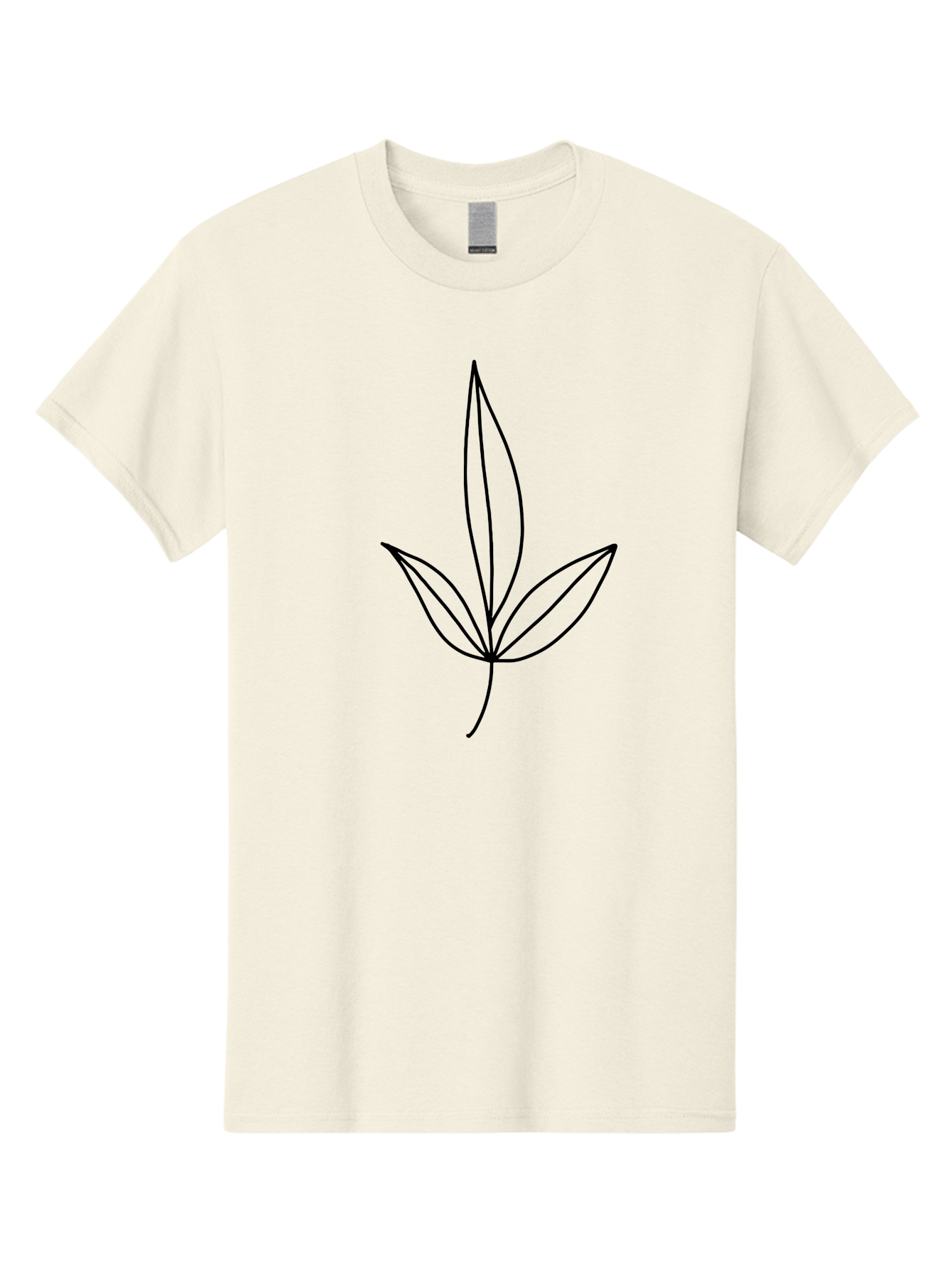Cannabis-Leaf Men'S Graphic Tee, 100% Cotton, Comfortable Casual Summer Wear, Machine Washable, Cannabis Leaf, Marijuana Symbol, Minimalist Design, Simple Shapes, Black Outline, Cannabis Culture, Herb Icon, Simple Graphics -  Aaa410 17