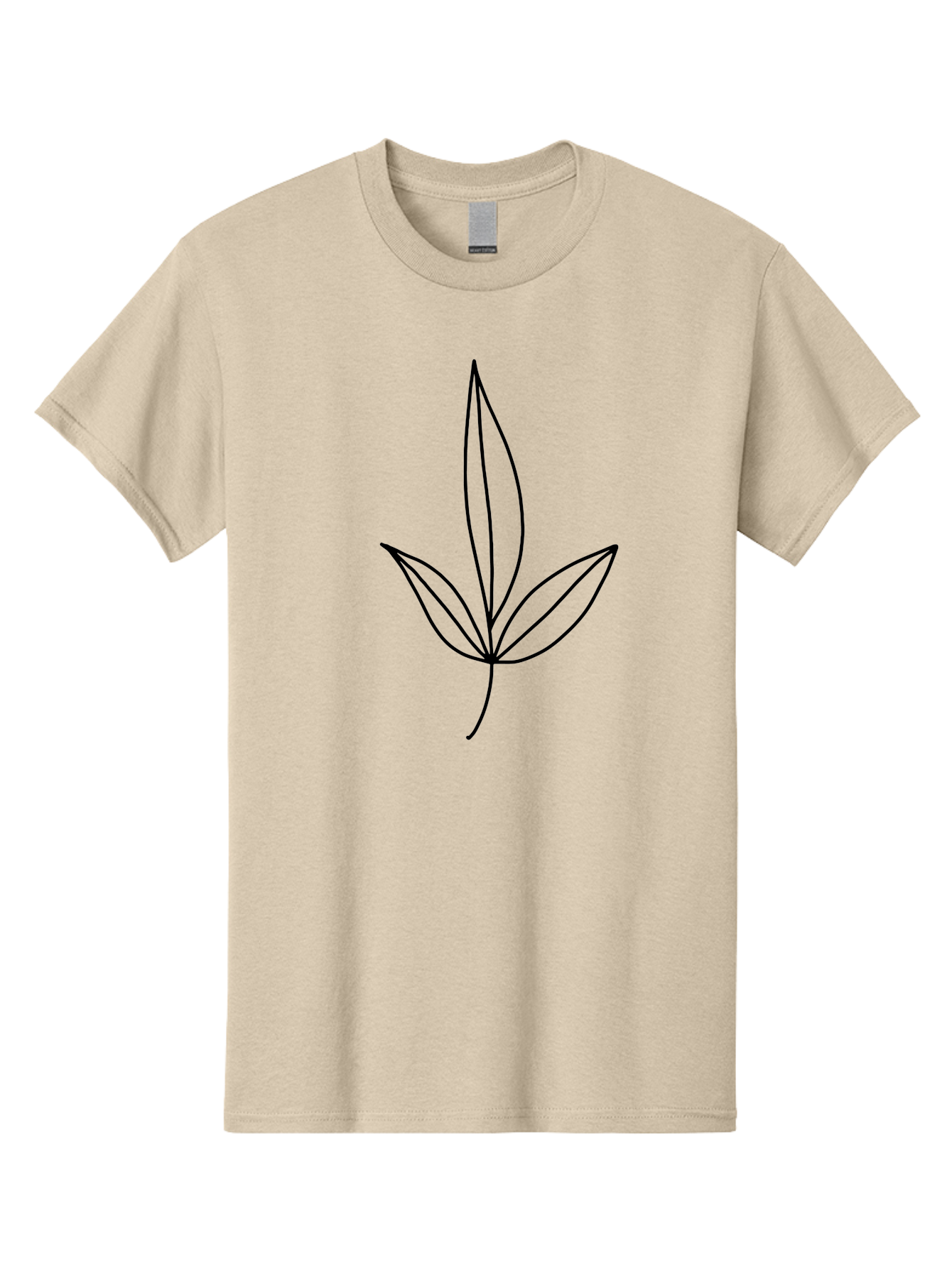 Cannabis-Leaf Men'S Graphic Tee, 100% Cotton, Comfortable Casual Summer Wear, Machine Washable, Cannabis Leaf, Marijuana Symbol, Minimalist Design, Simple Shapes, Black Outline, Cannabis Culture, Herb Icon, Simple Graphics -  Aaa410 27